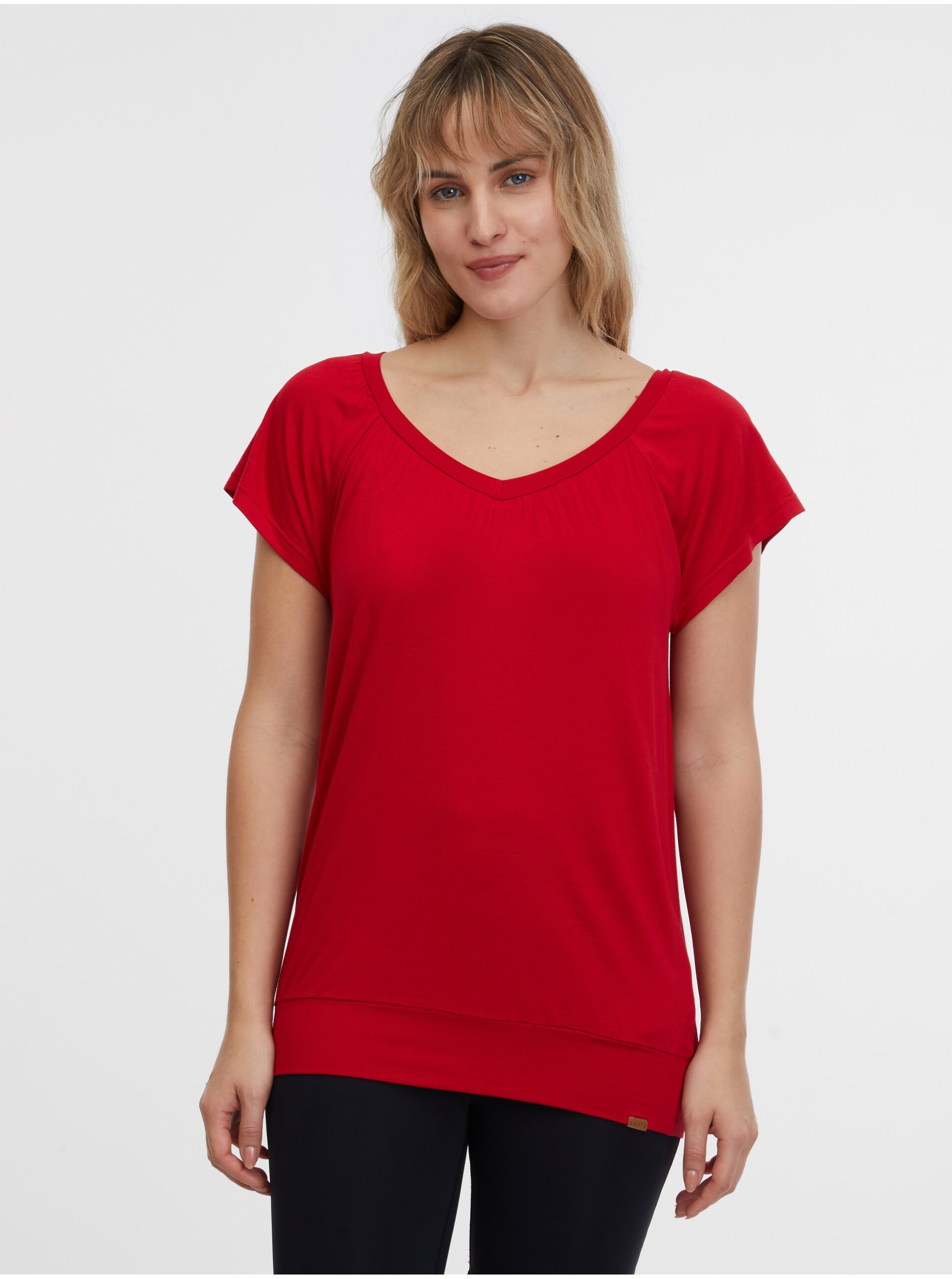 Levně Červené dámské tričko SAM 73 Cleopatra