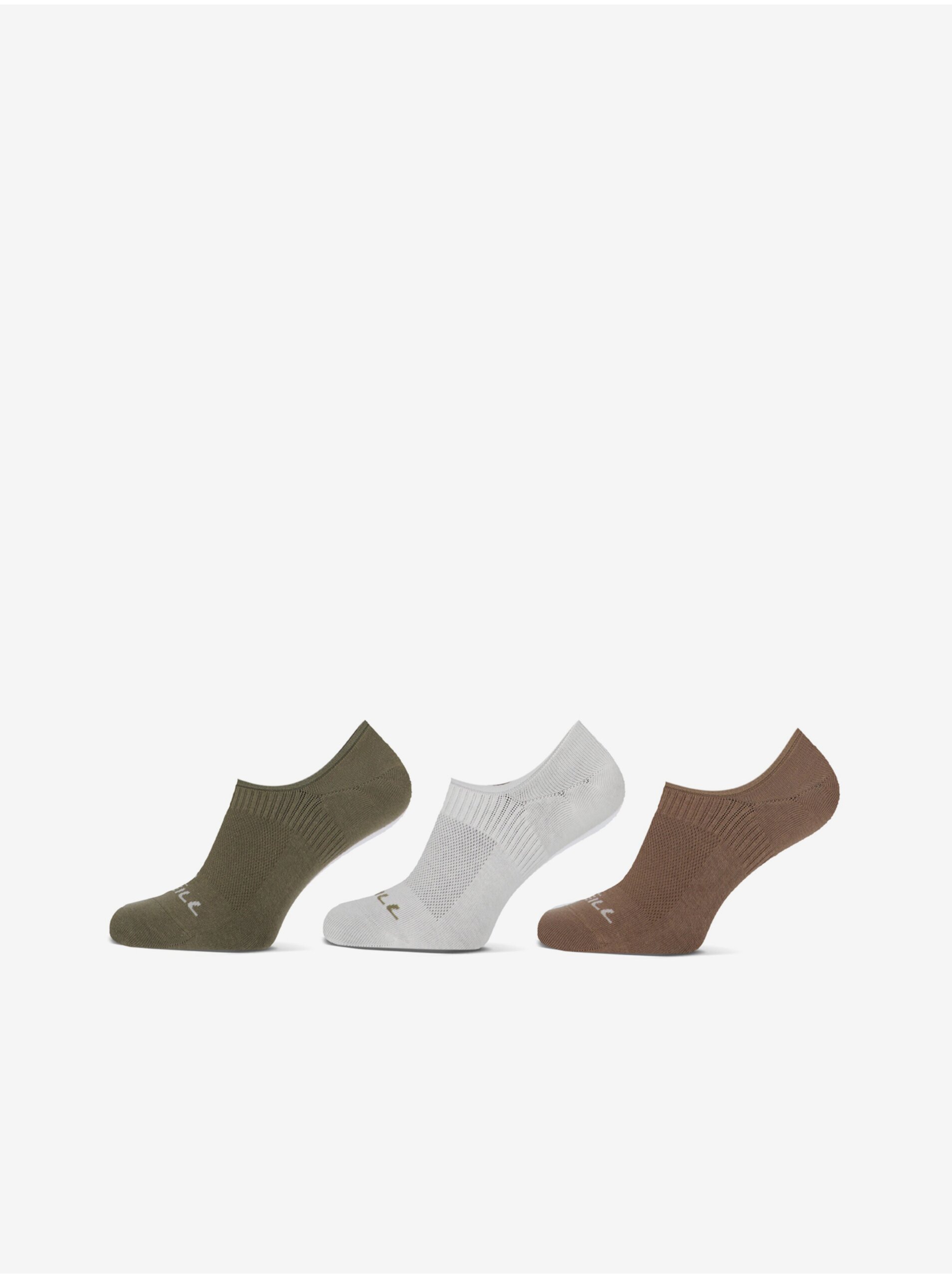 Levně O'Neill FOOTIE 3-PACK Unisexové ponožky Bílá