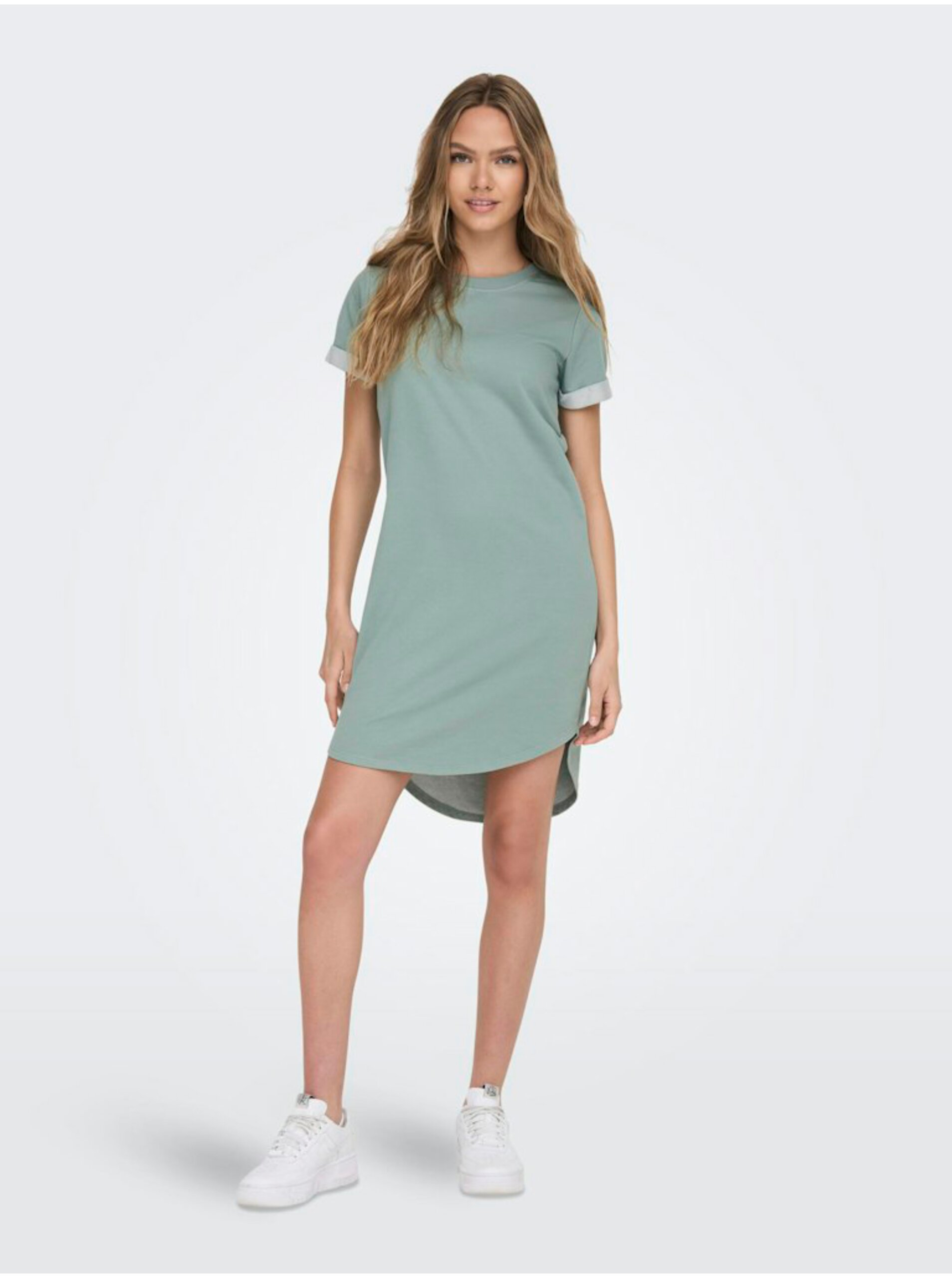 E-shop Svetlo zelené dámske mikinové šaty JDY Ivy
