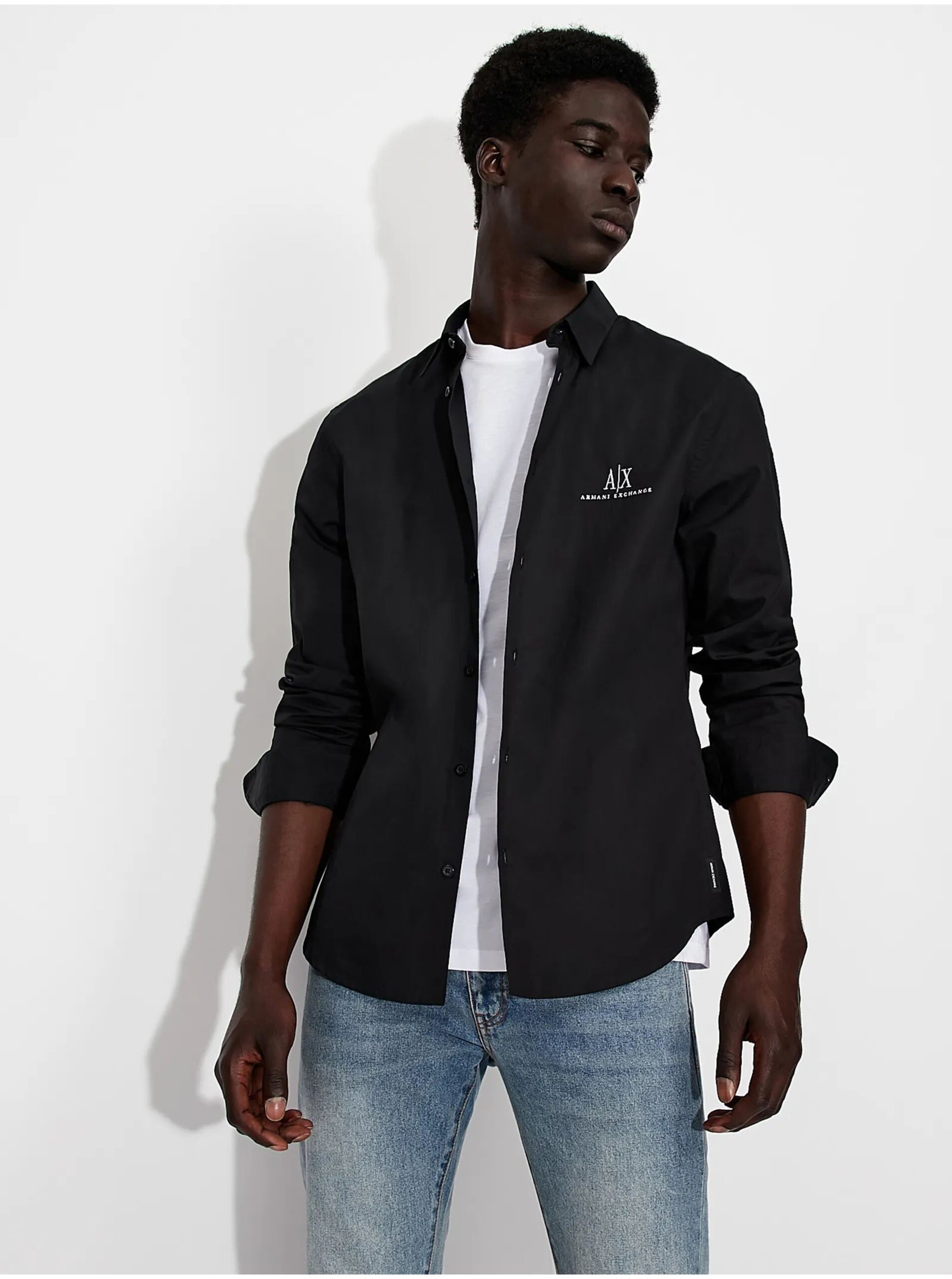 Černá pánská košile Armani Exchange