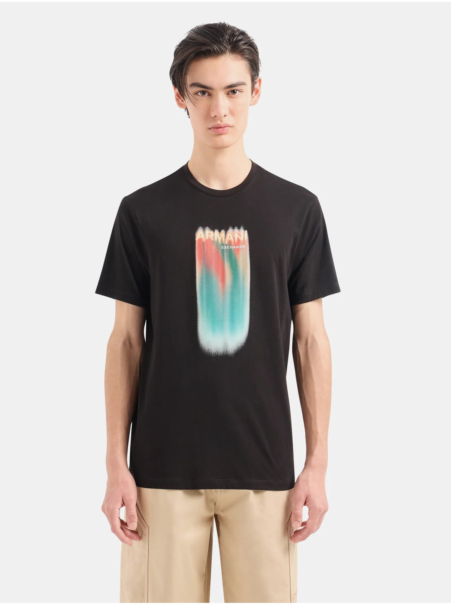 E-shop Čierne pánske tričko Armani Exchange