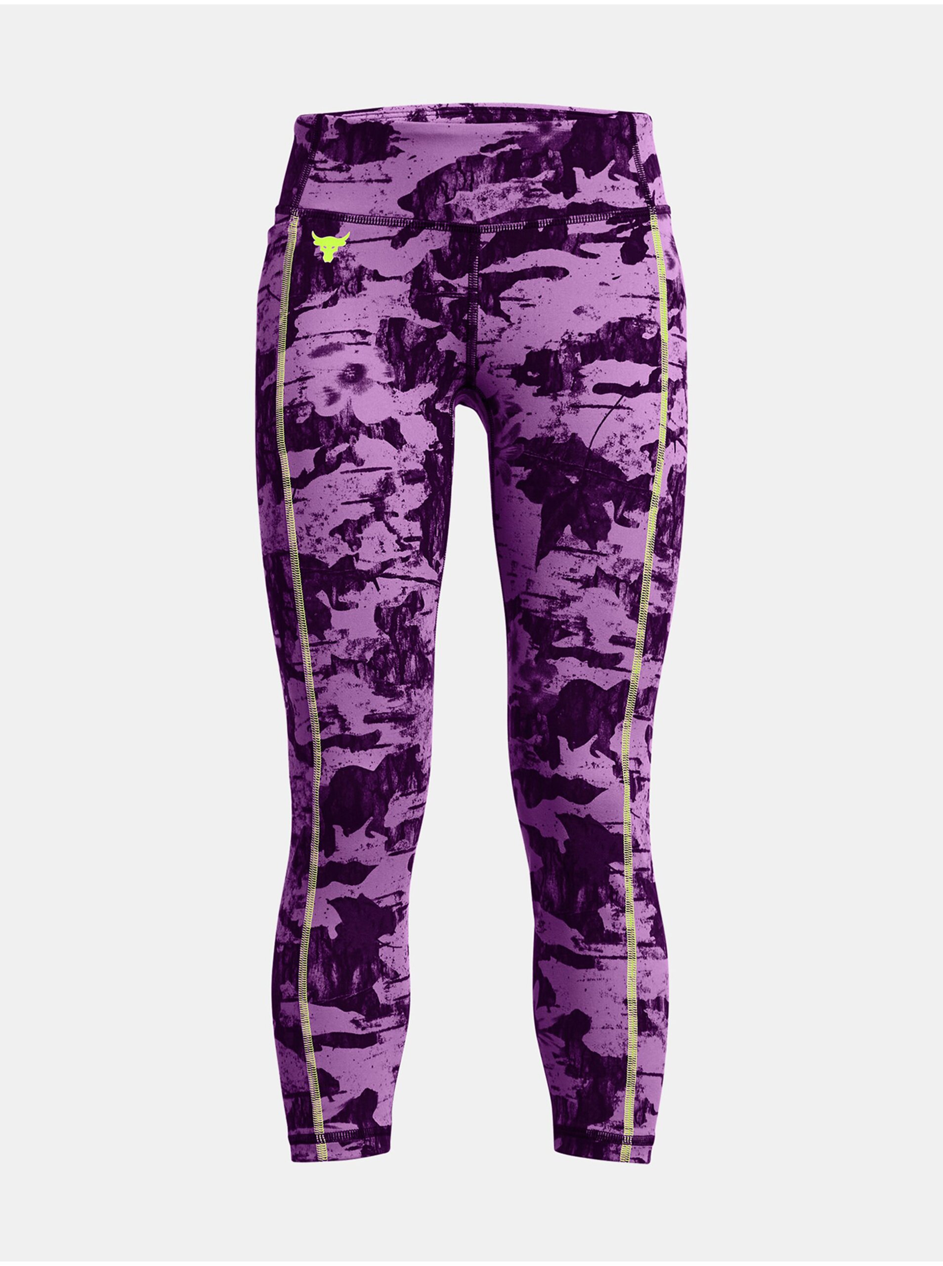 Levně Fialové holčičí sportovní legíny Under Armour Pjt Rck Girls LetsGo Lg Pt