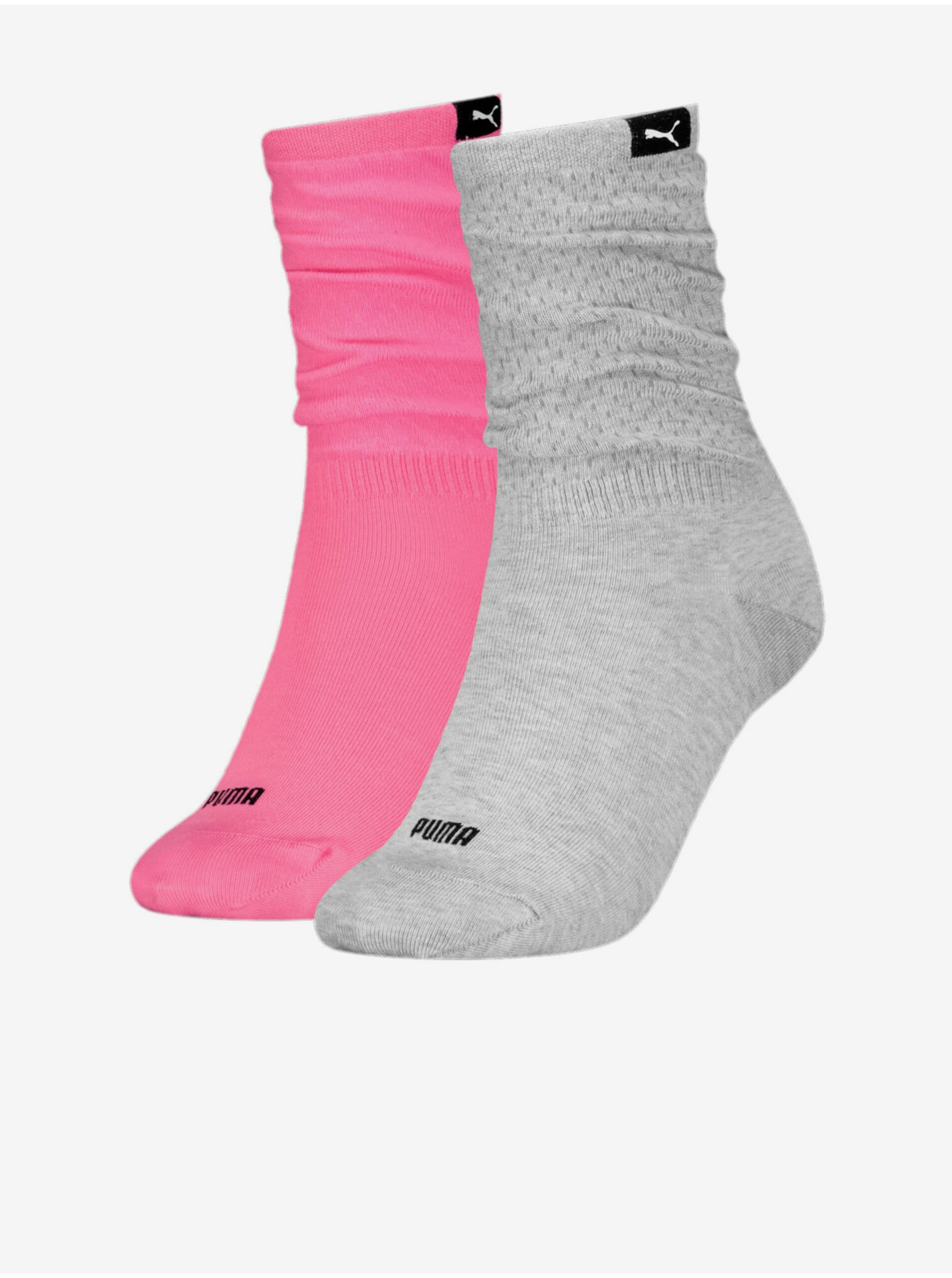Levně Sada dvou párů dámských sportovních ponožek Puma Slouch Sock