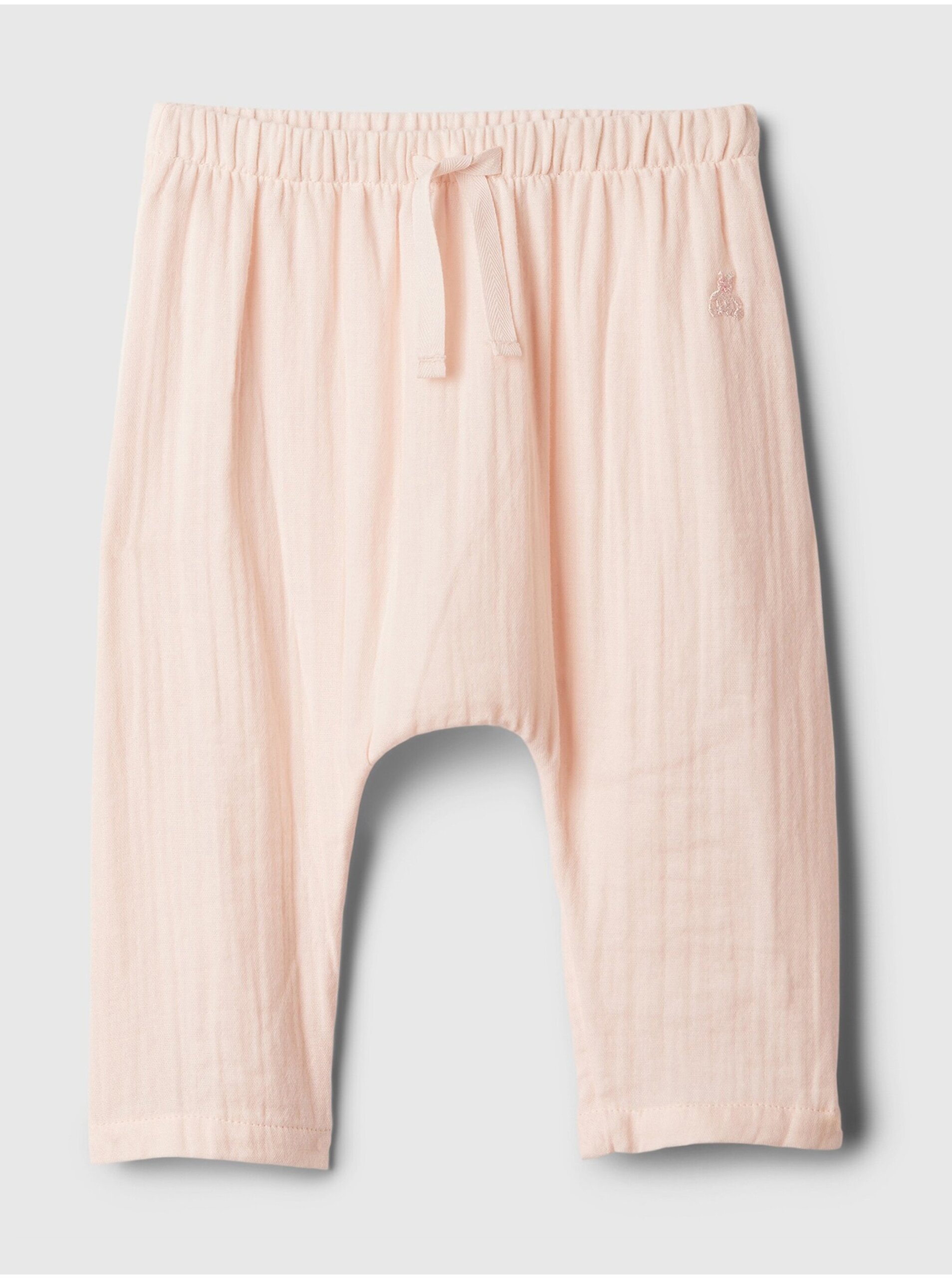 E-shop Svetloružové dievčenské nohavice GAP