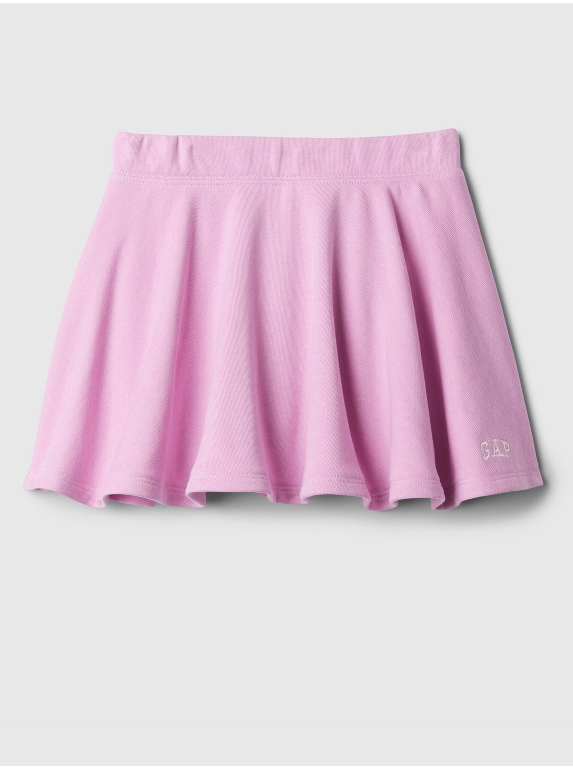 Levně Růžová holčičí kraťasová sukně GAP