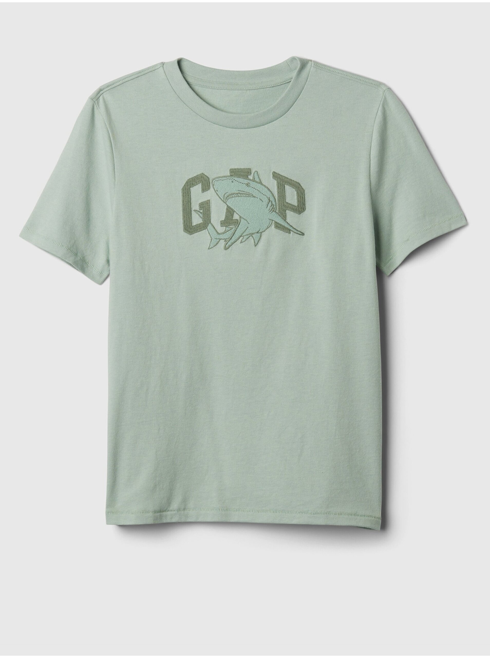 Lacno Svetlo zelené chlapčenské tričko GAP