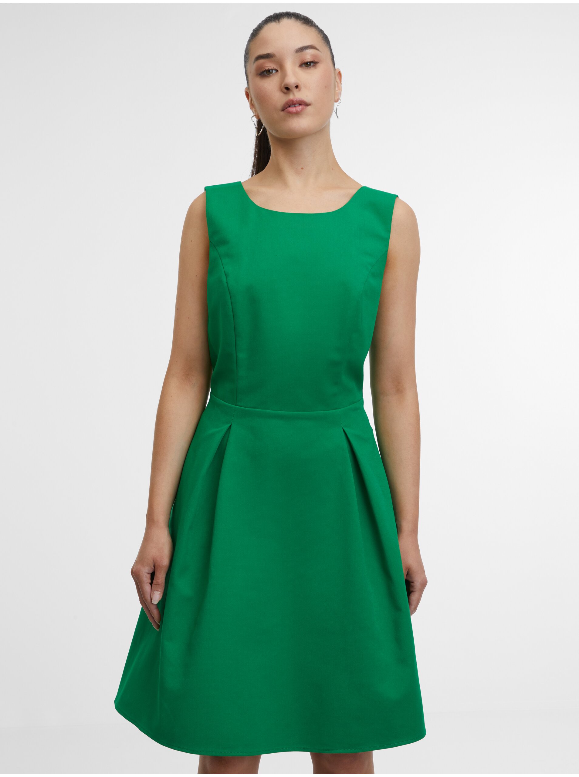 Levně Zelené dámské šaty ORSAY