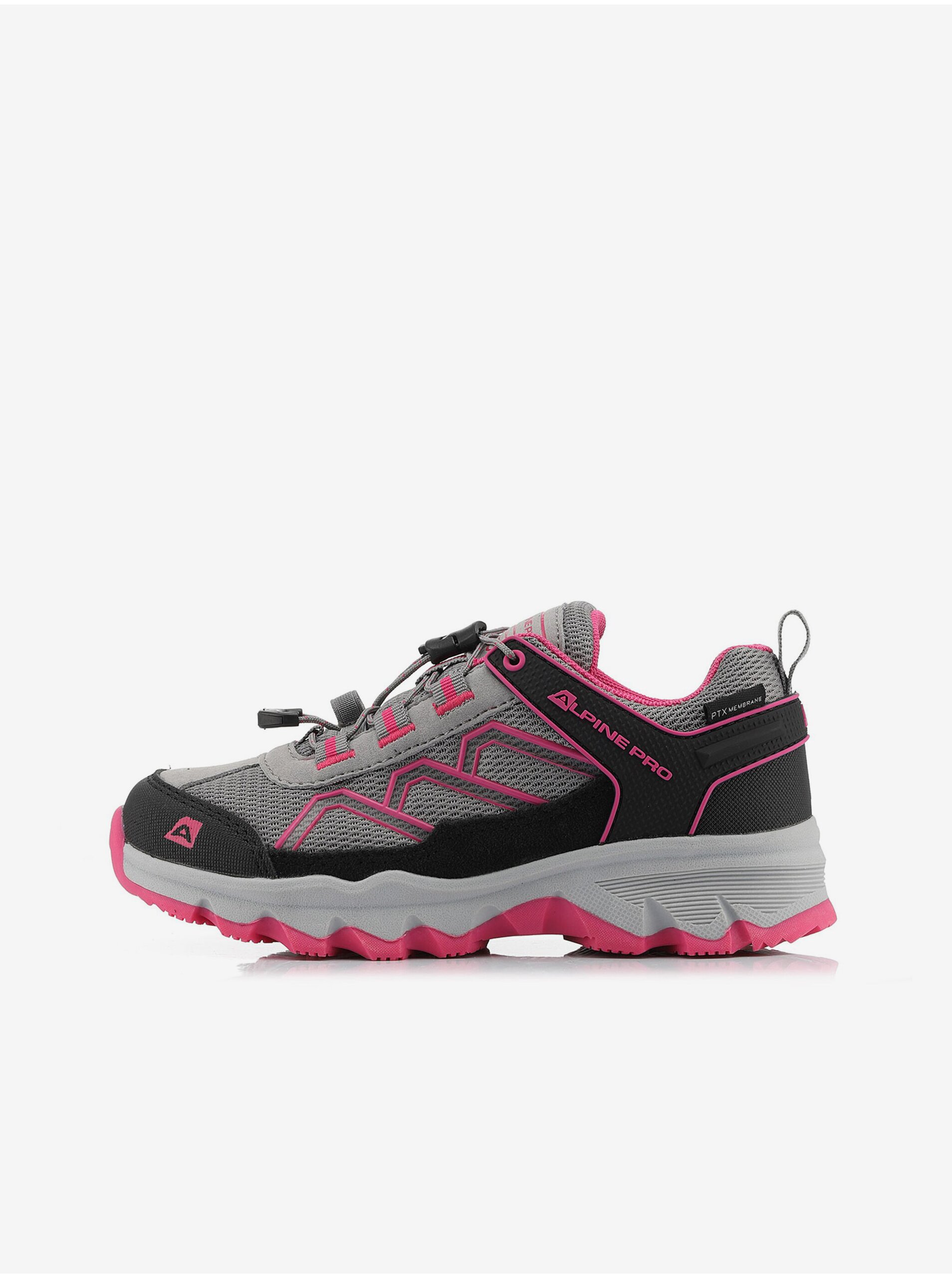 E-shop Šedé detské outdoorové topánky s membránou PTX ALPINE PRO Renso