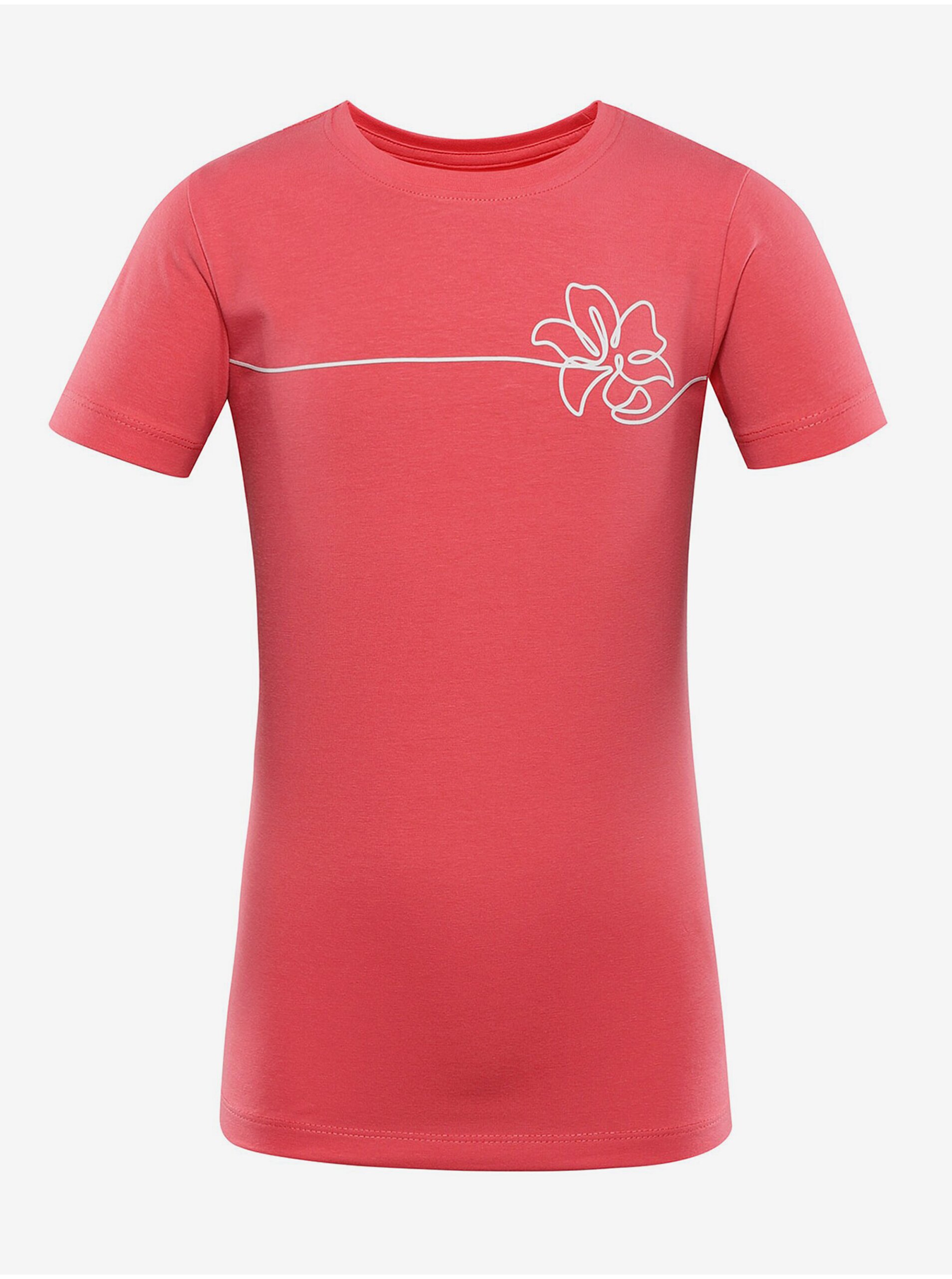 Lacno Koralové dievčenské tričko ALPINE PRO Renfo