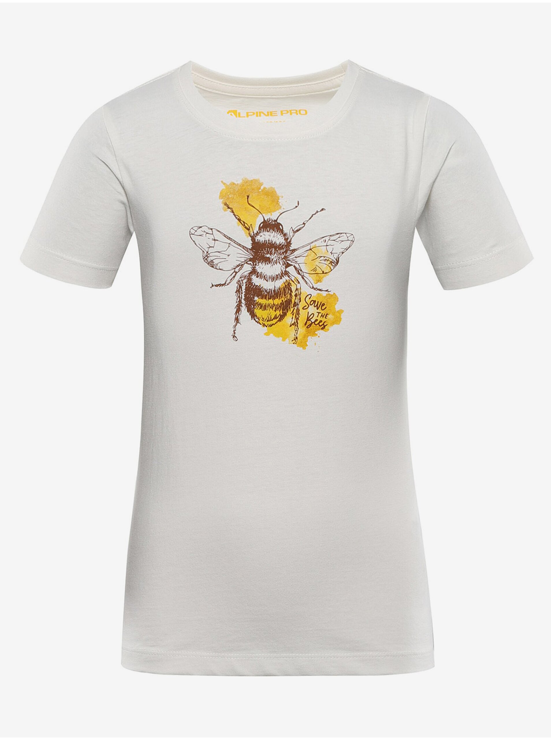 E-shop Krémové dětské tričko ALPINE PRO Termeso