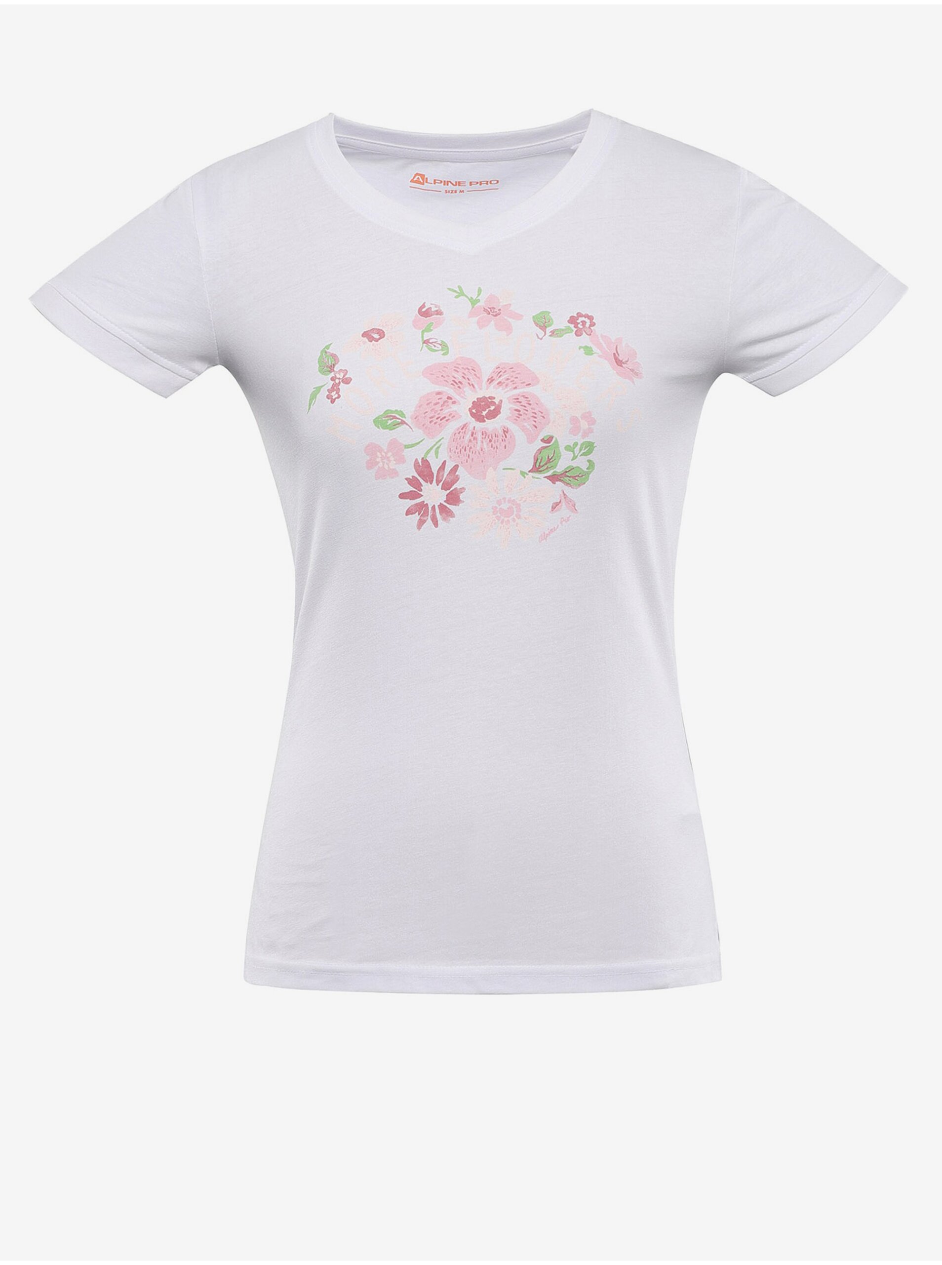 E-shop Bílé dámské rychleschnoucí tričko ALPINE PRO NEGA