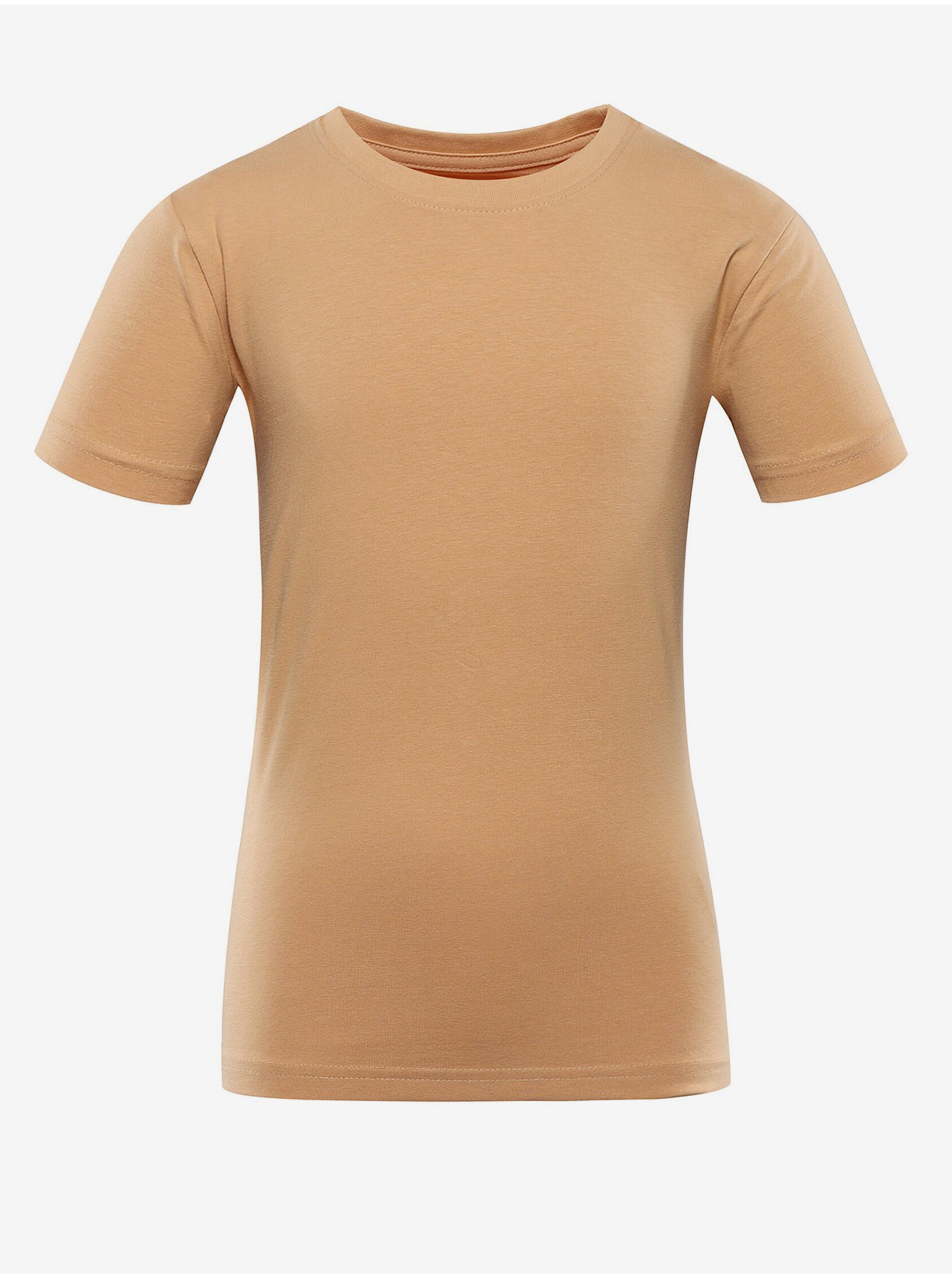 Levně Světle hnědé dětské vzorované tričko NAX LORETO