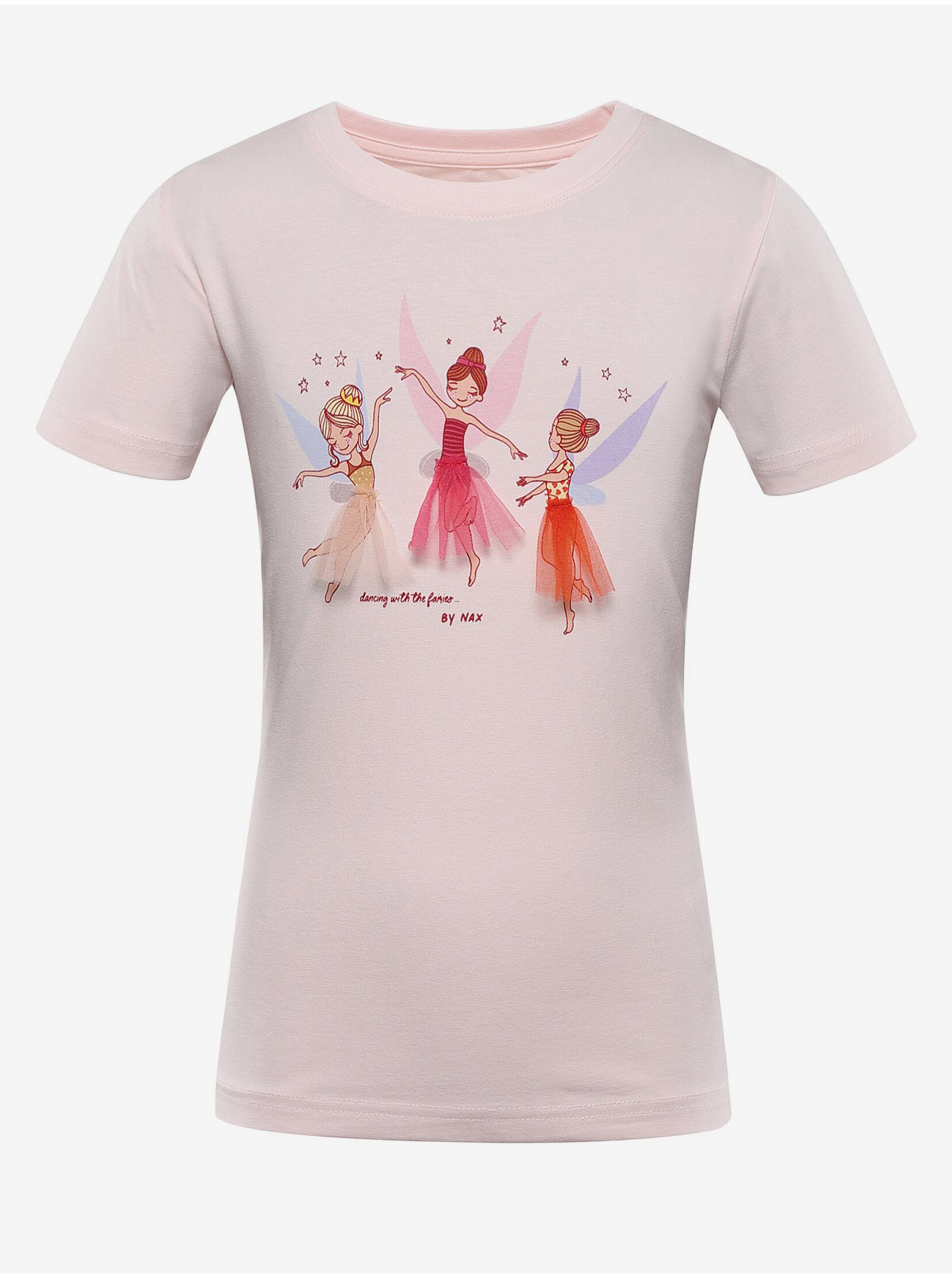 Levně Růžové holčičí tričko NAX LORETO