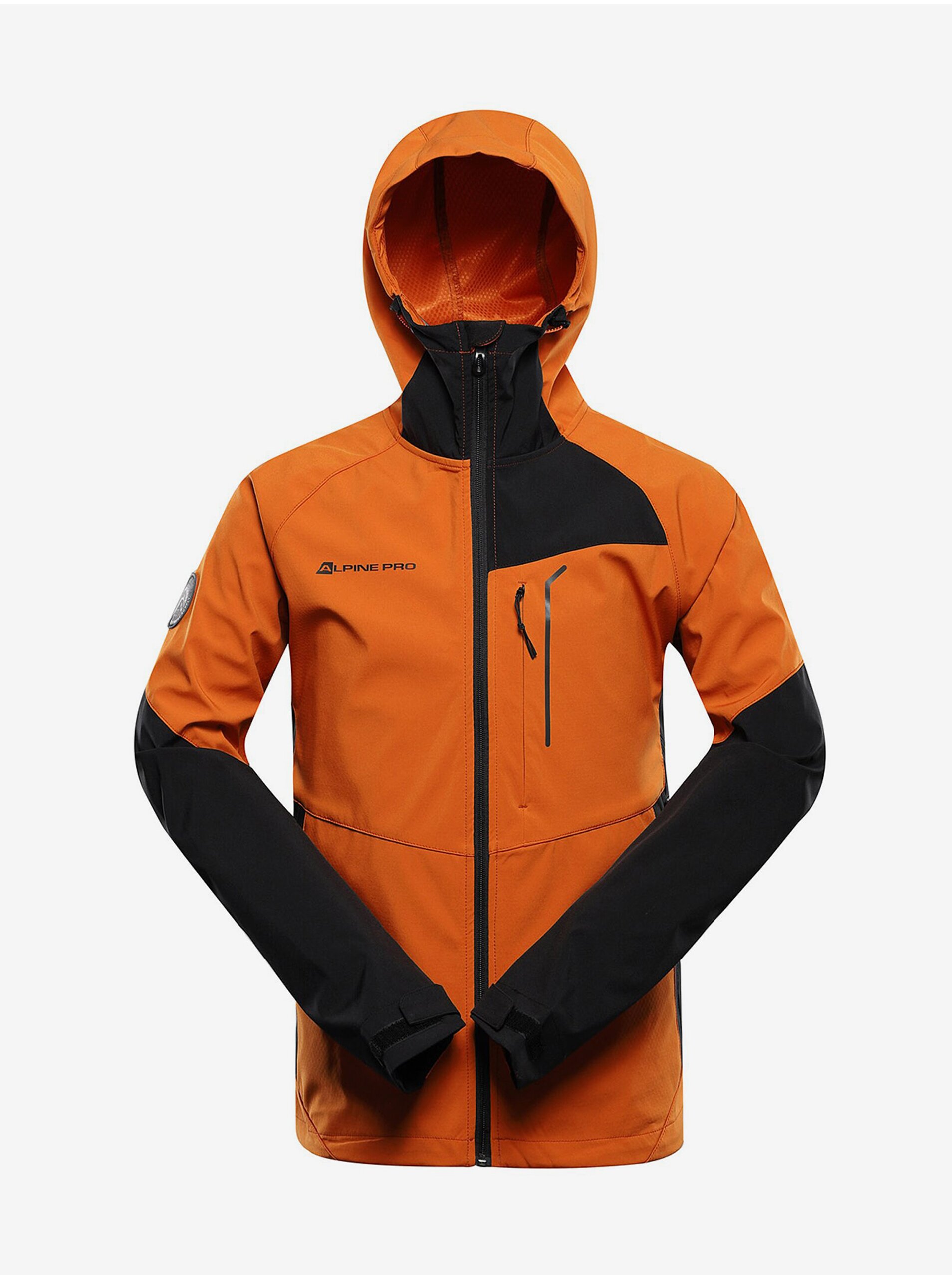 Levně Oranžová pánská softshellová bunda ALPINE PRO ESPRIT