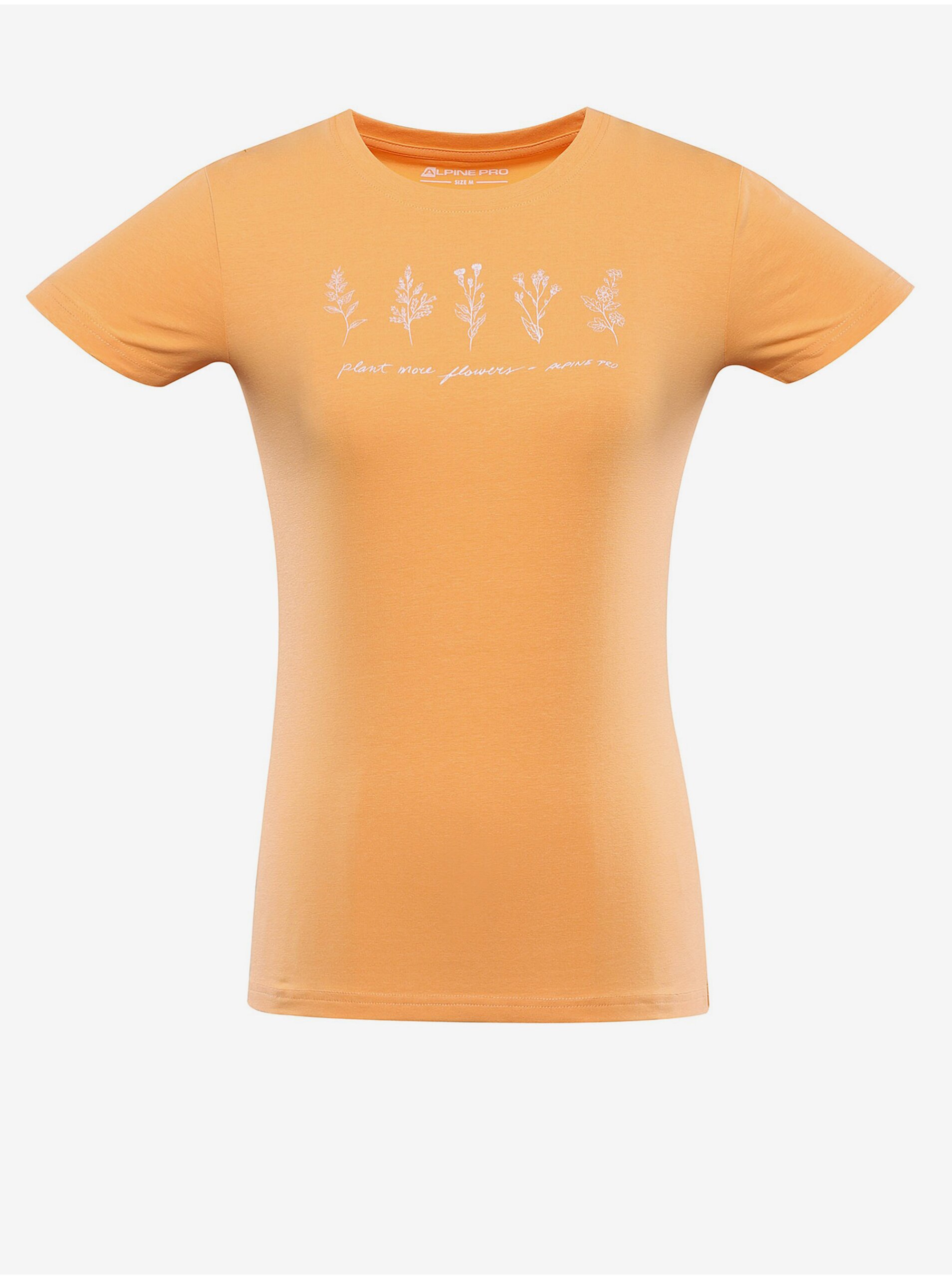 Lacno Oranžové dámske tričko ALPINE PRE NORDA