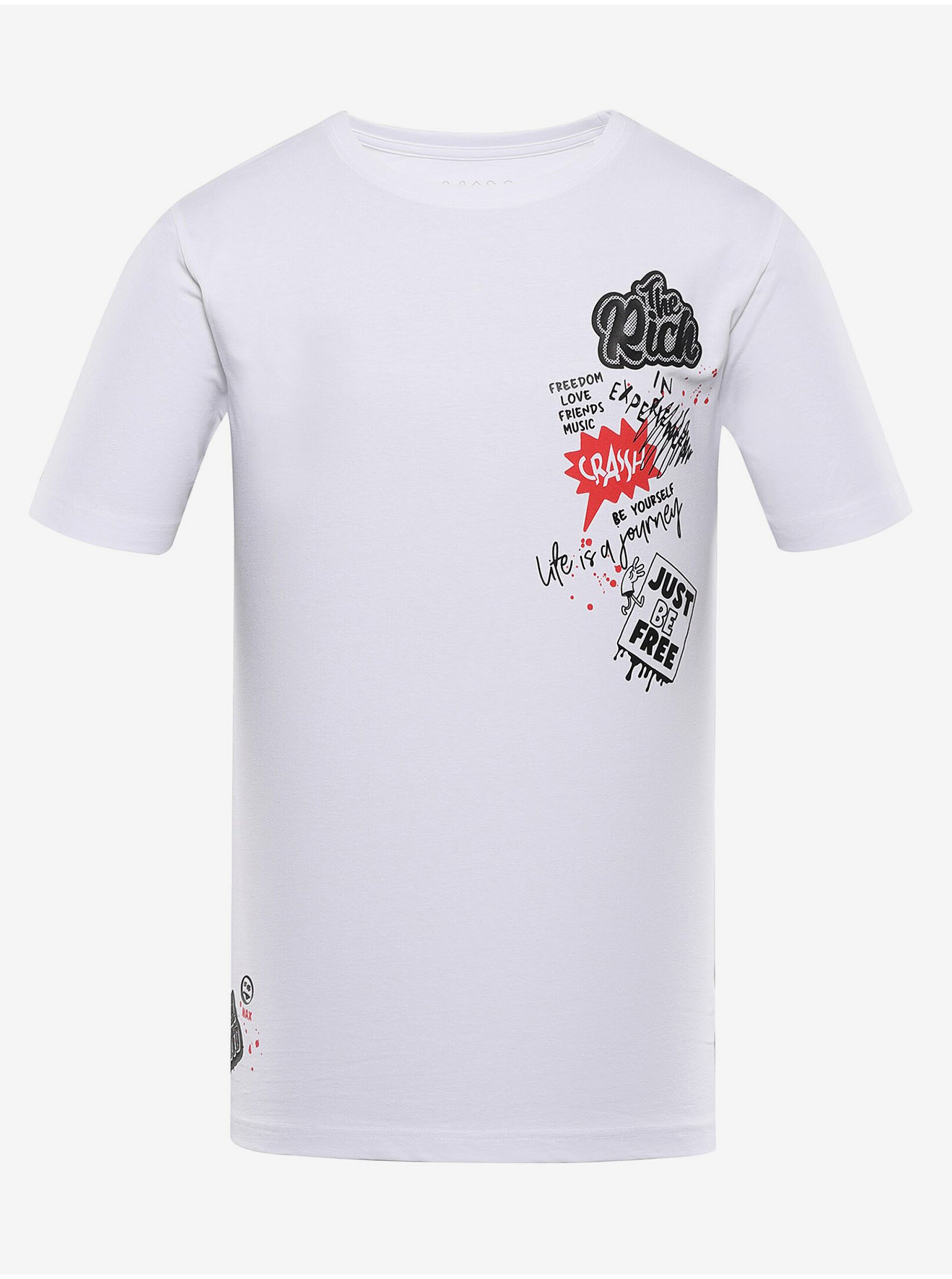 E-shop Biele pánske tričko NAX Jurg