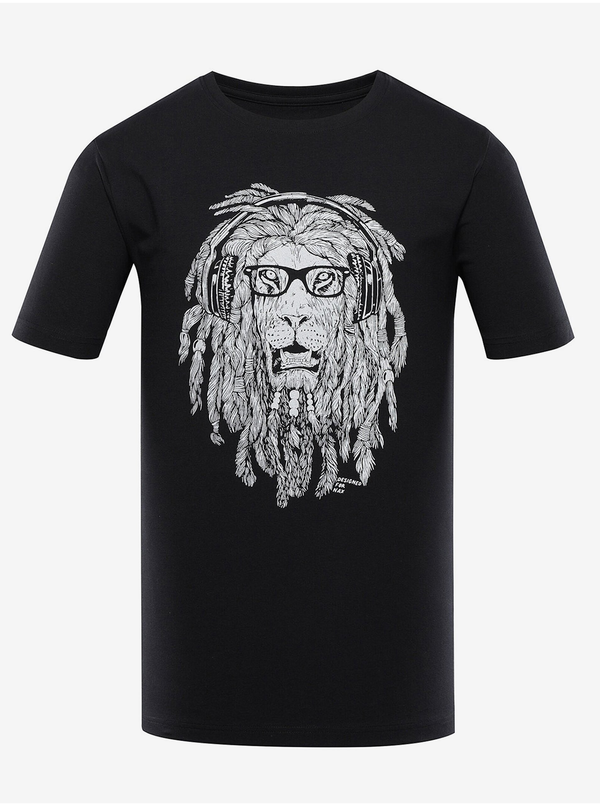 E-shop Čierne pánske tričko NAX Jurg