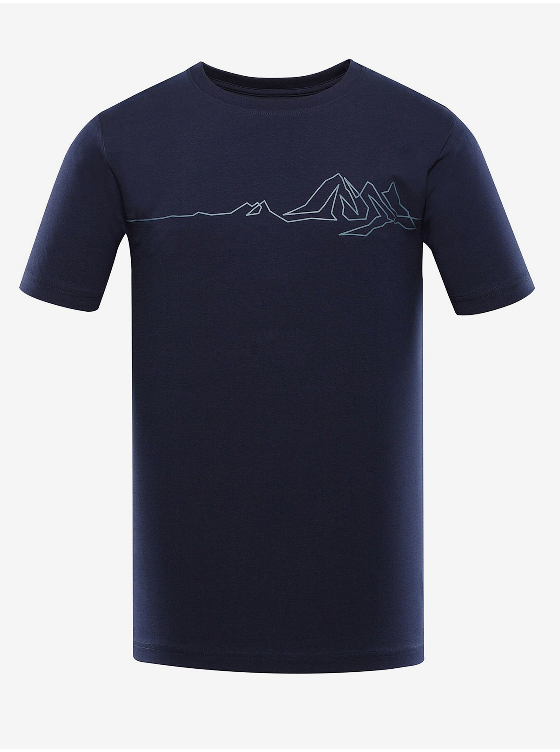 E-shop Tmavě modré pánské tričko ALPINE PRO Nord