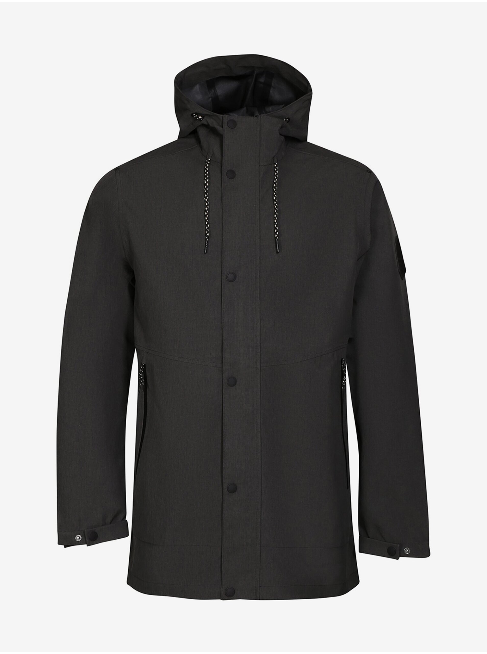 Lacno Šedý pánsky kabát s membránou PTX ALPINE PRO Perfet