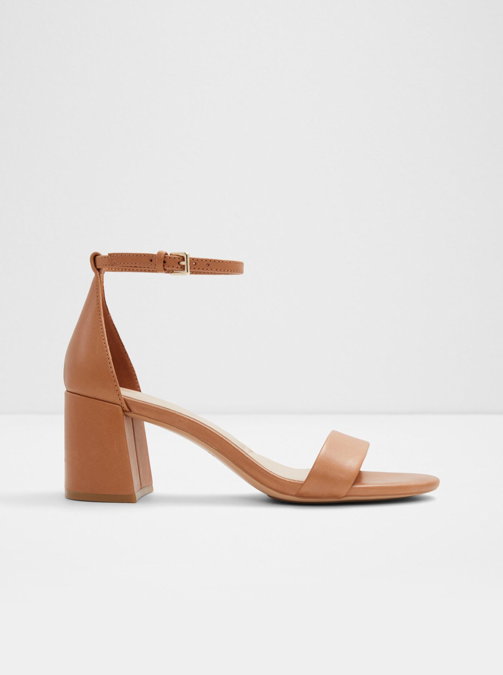 E-shop Hnedé dámske kožené sandále Aldo Pristine