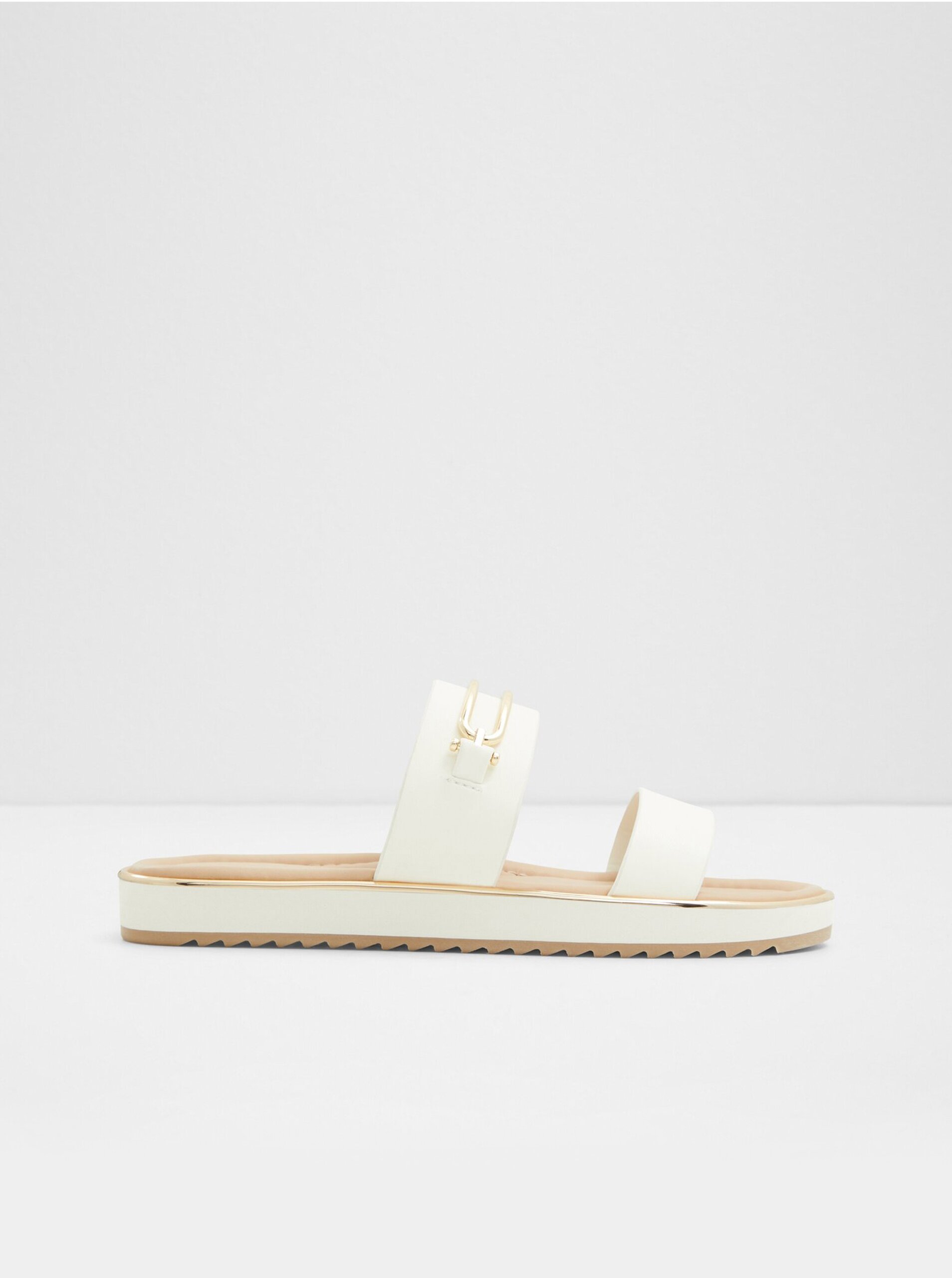 E-shop Bílé dámské pantofle s ozdobným detailem ALDO Lagoon