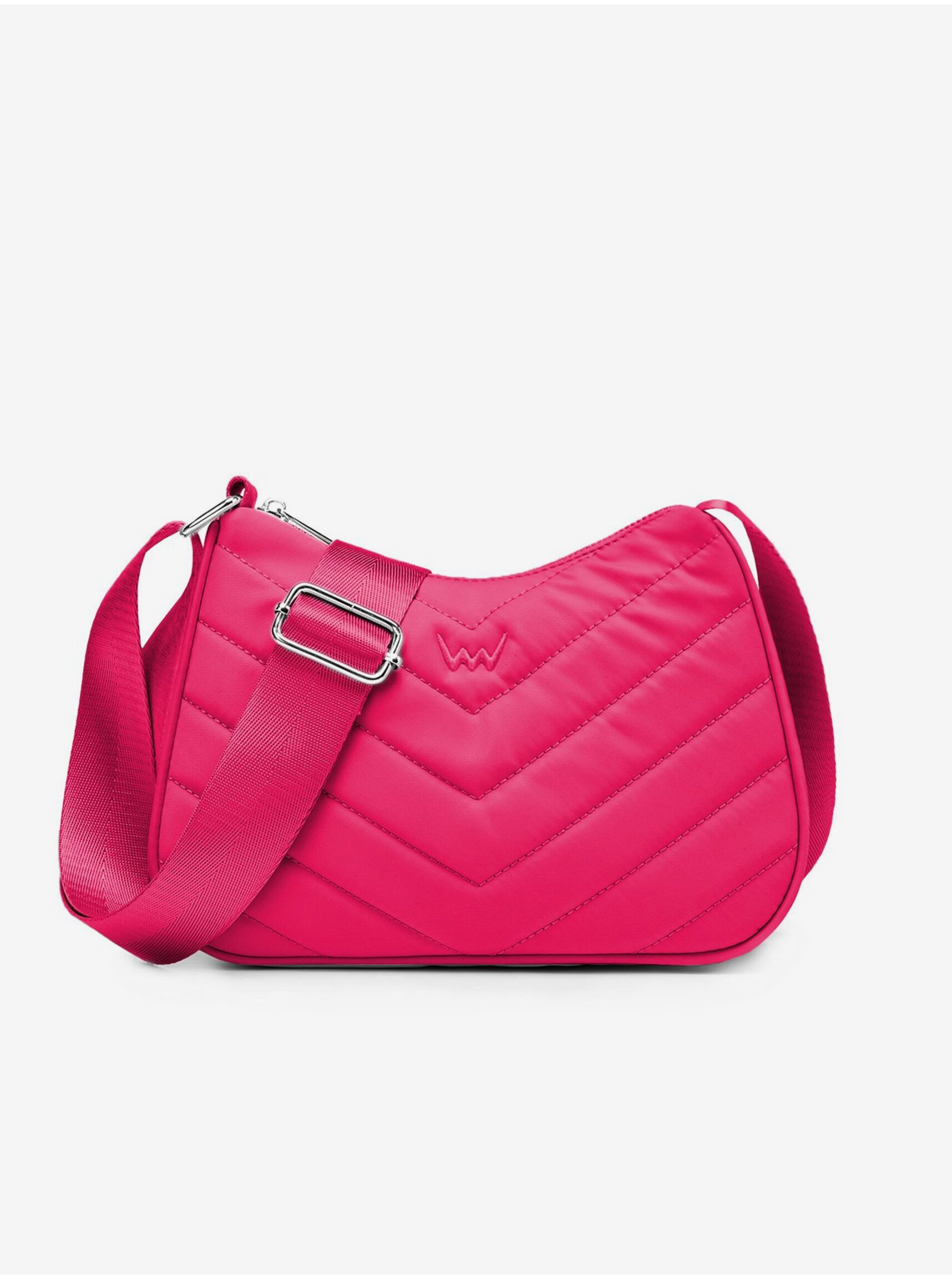 Levně Růžová dámská kabelka Liva Pink