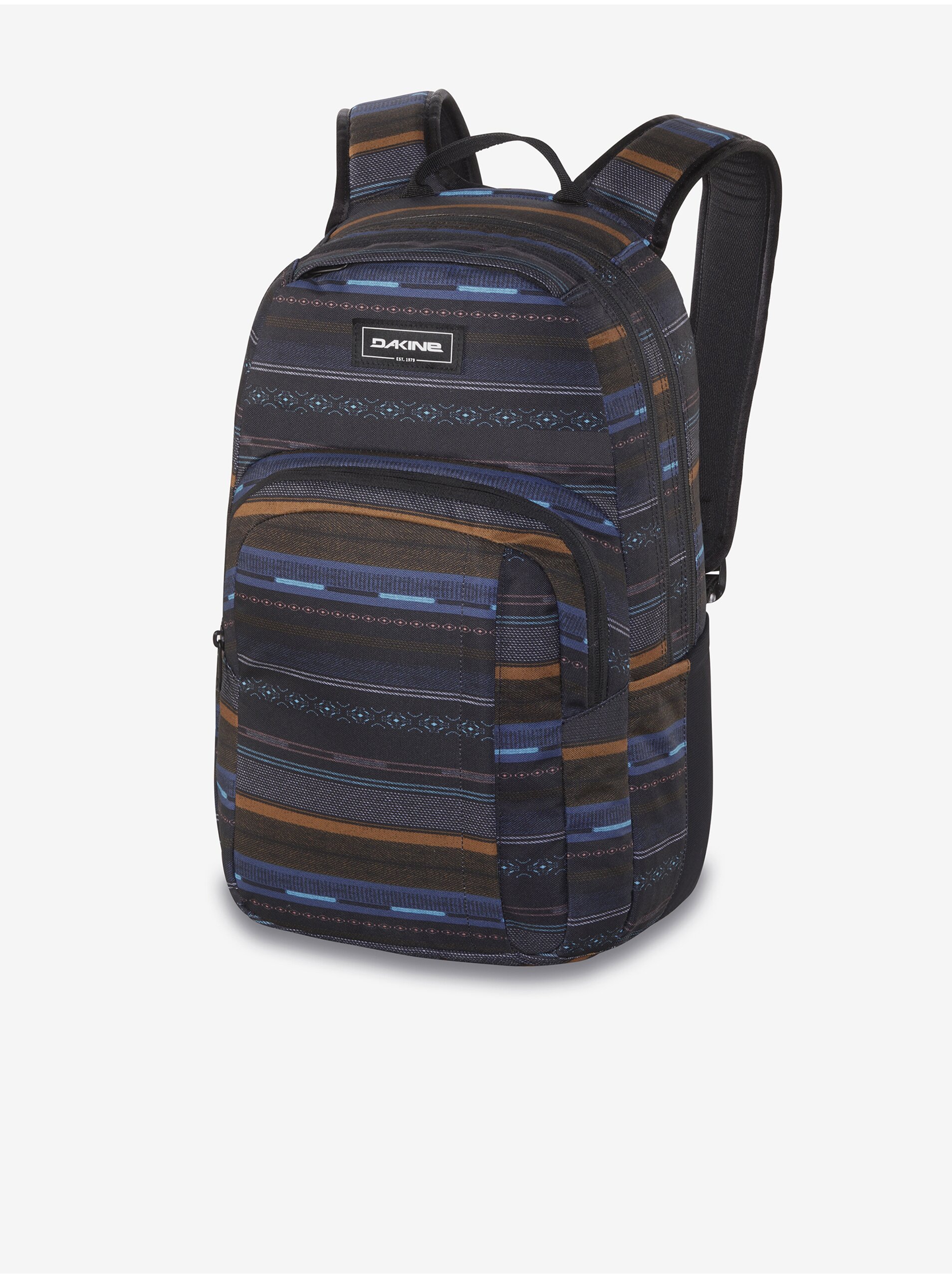 E-shop Modro-černý dámský vzorovaný batoh Dakine Campus Medium 25l