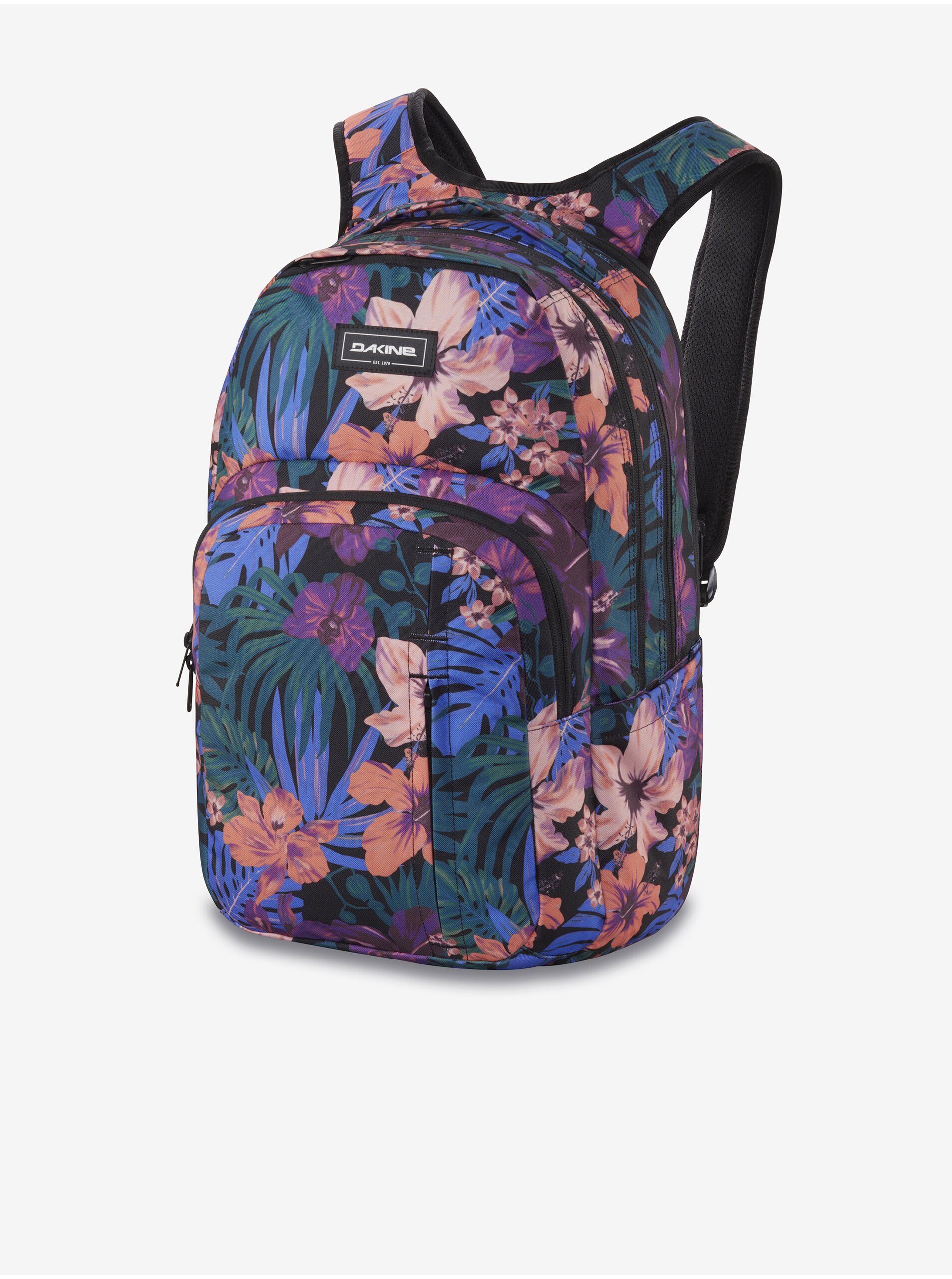 E-shop Čierny dámsky kvetovaný batoh Dakine Campus Premium 28l
