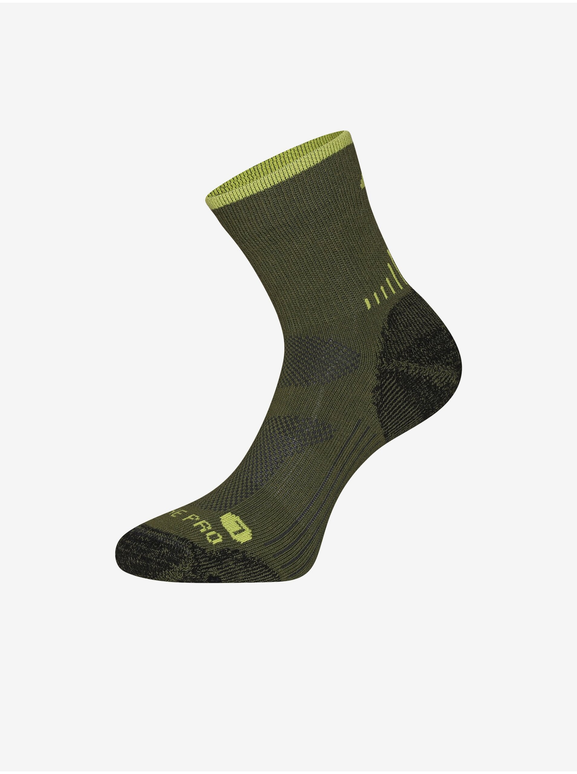 Levně Zelené ponožky z merino vlny ALPINE PRO Kerowe