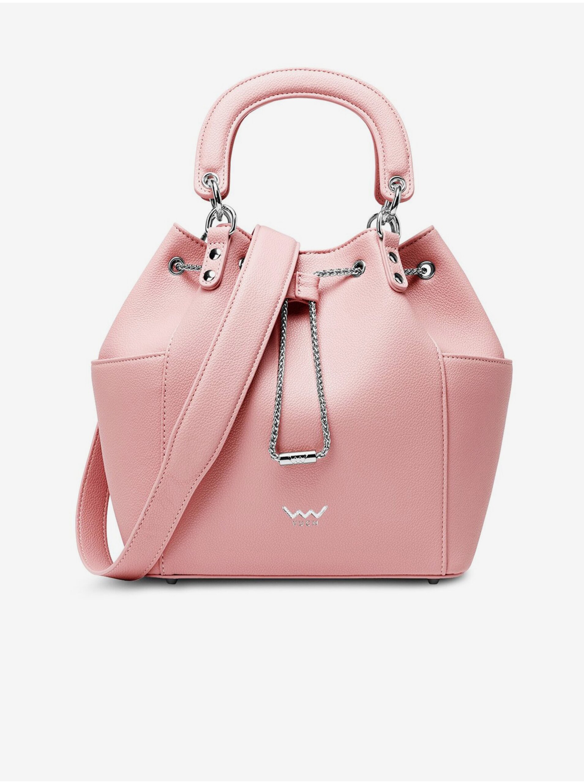 Levně Růžová dámská kabelka Vega Pink