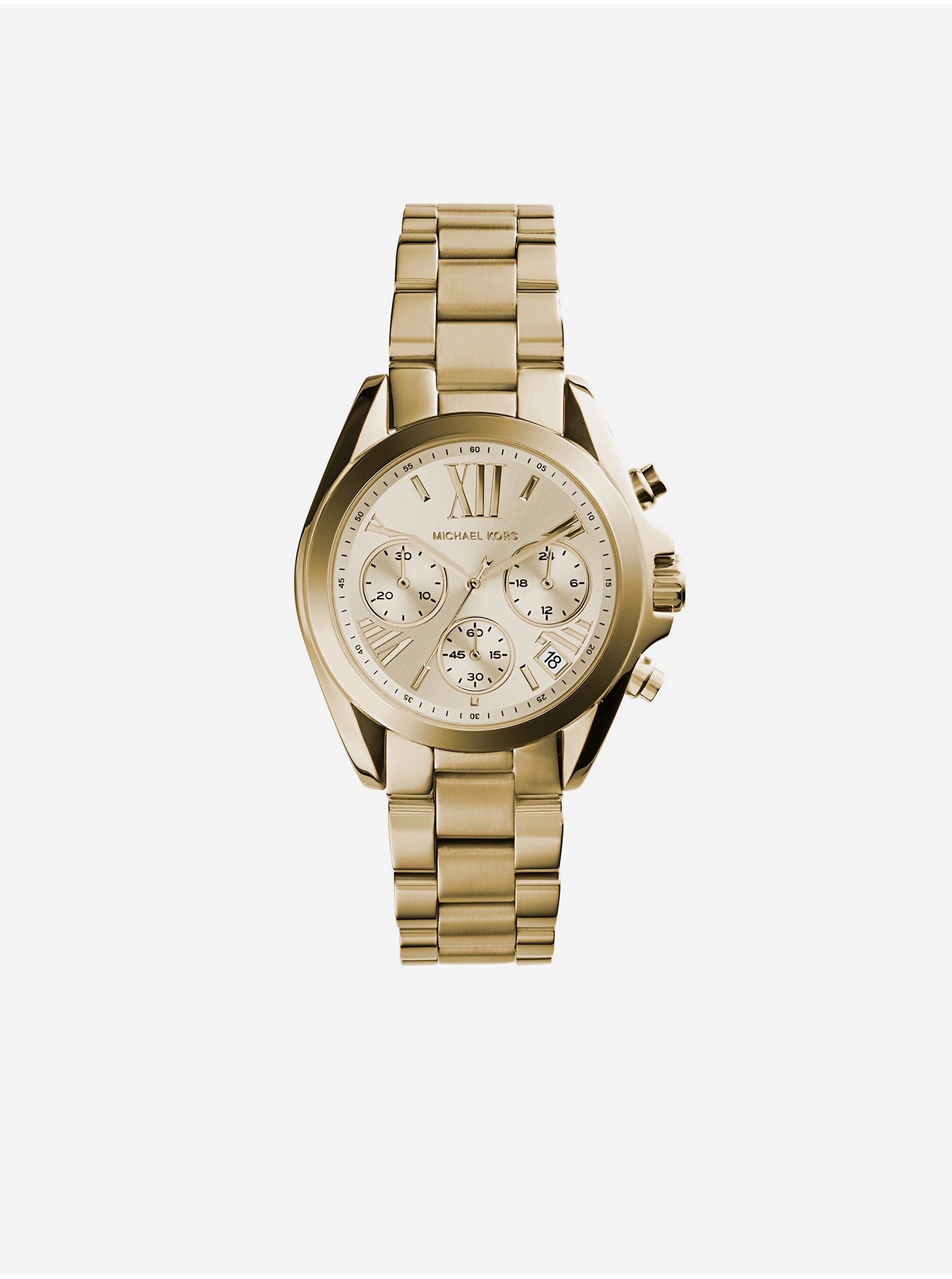 Levně Zlaté dámské hodinky Michael Kors Mini Bradshaw