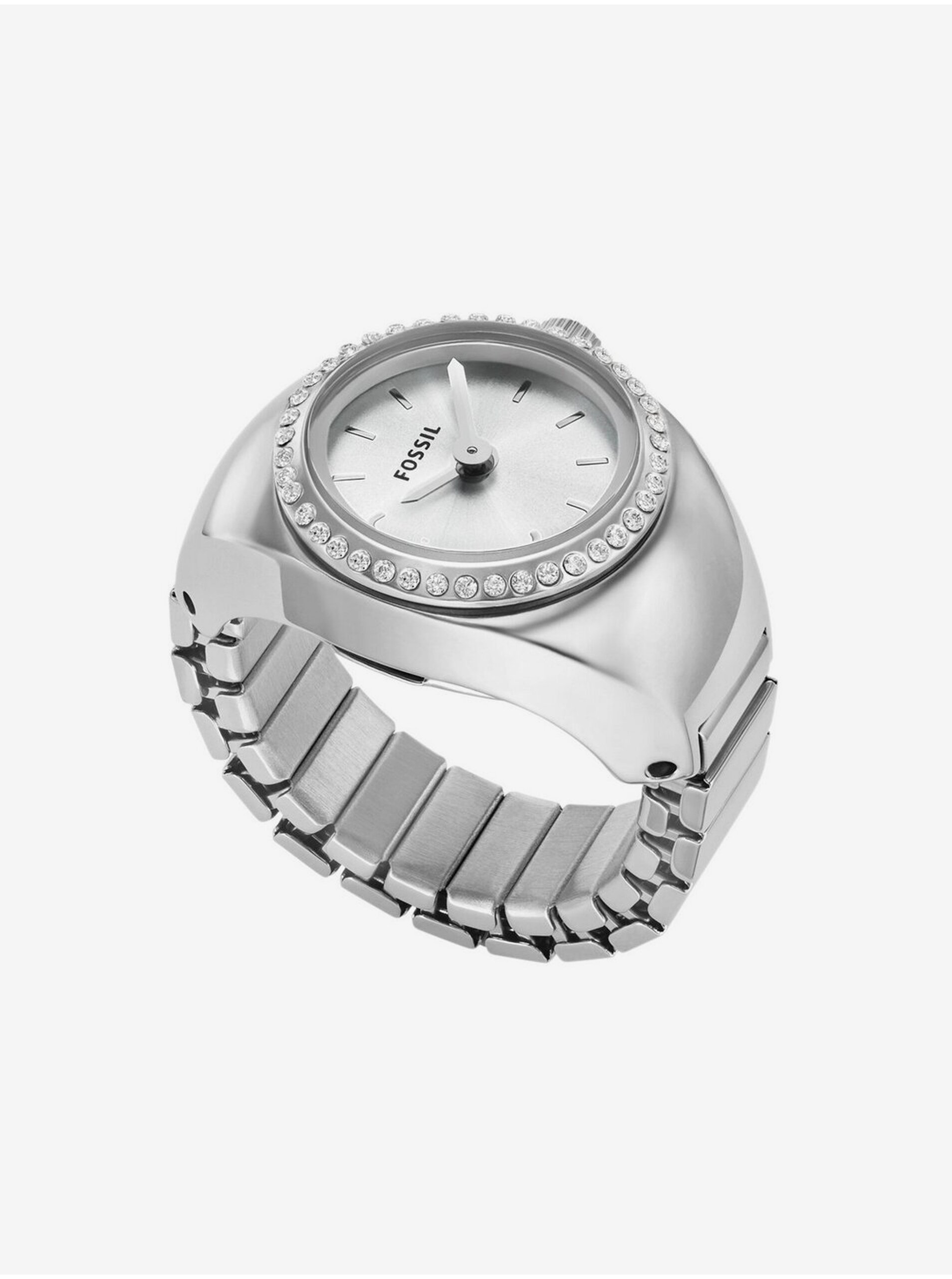 Levně Stříbrné dámské hodinky Fossil Ring Watch
