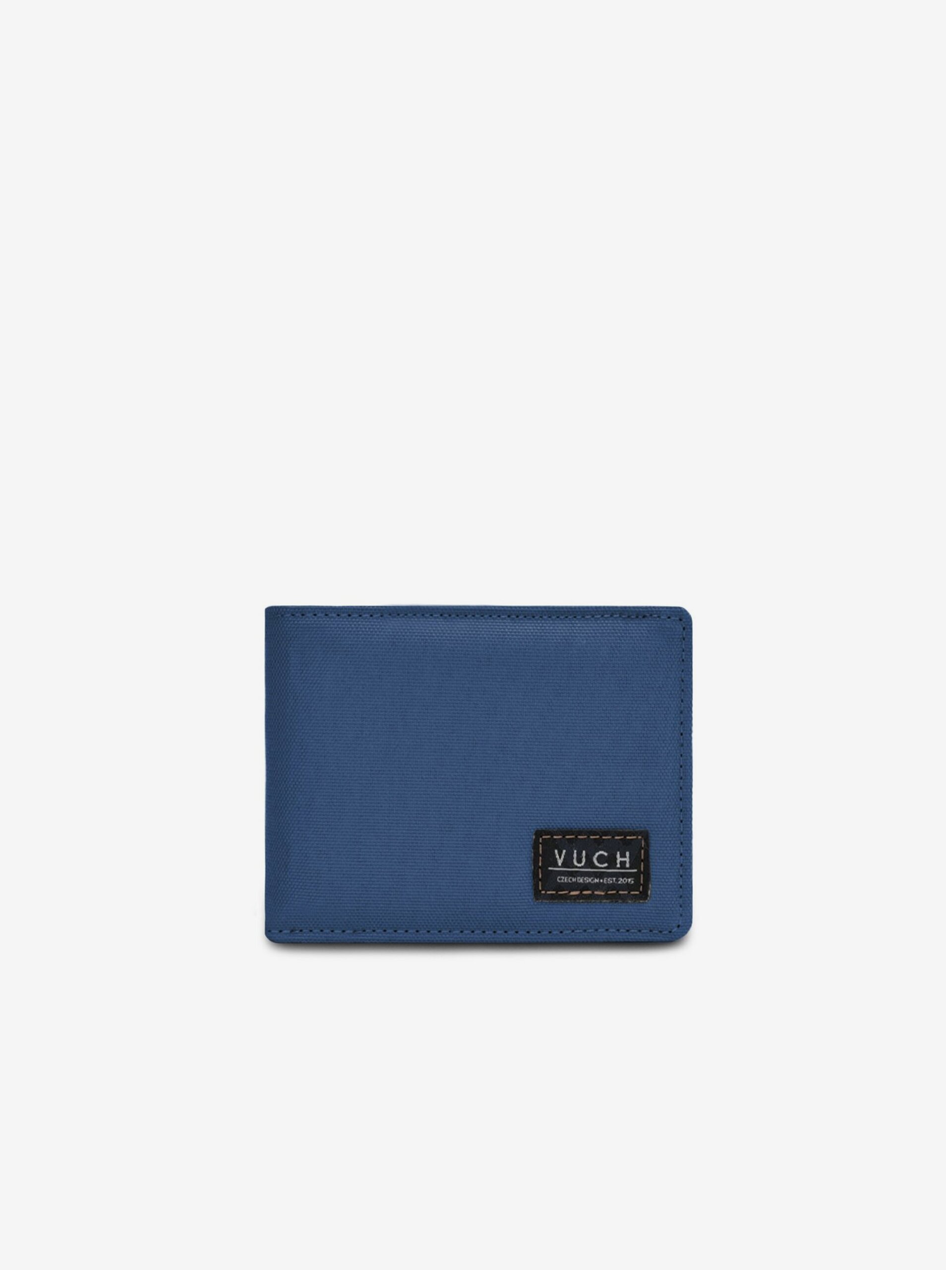 Lacno Modrá pánska kožená peňaženka VUCH Milton Blue