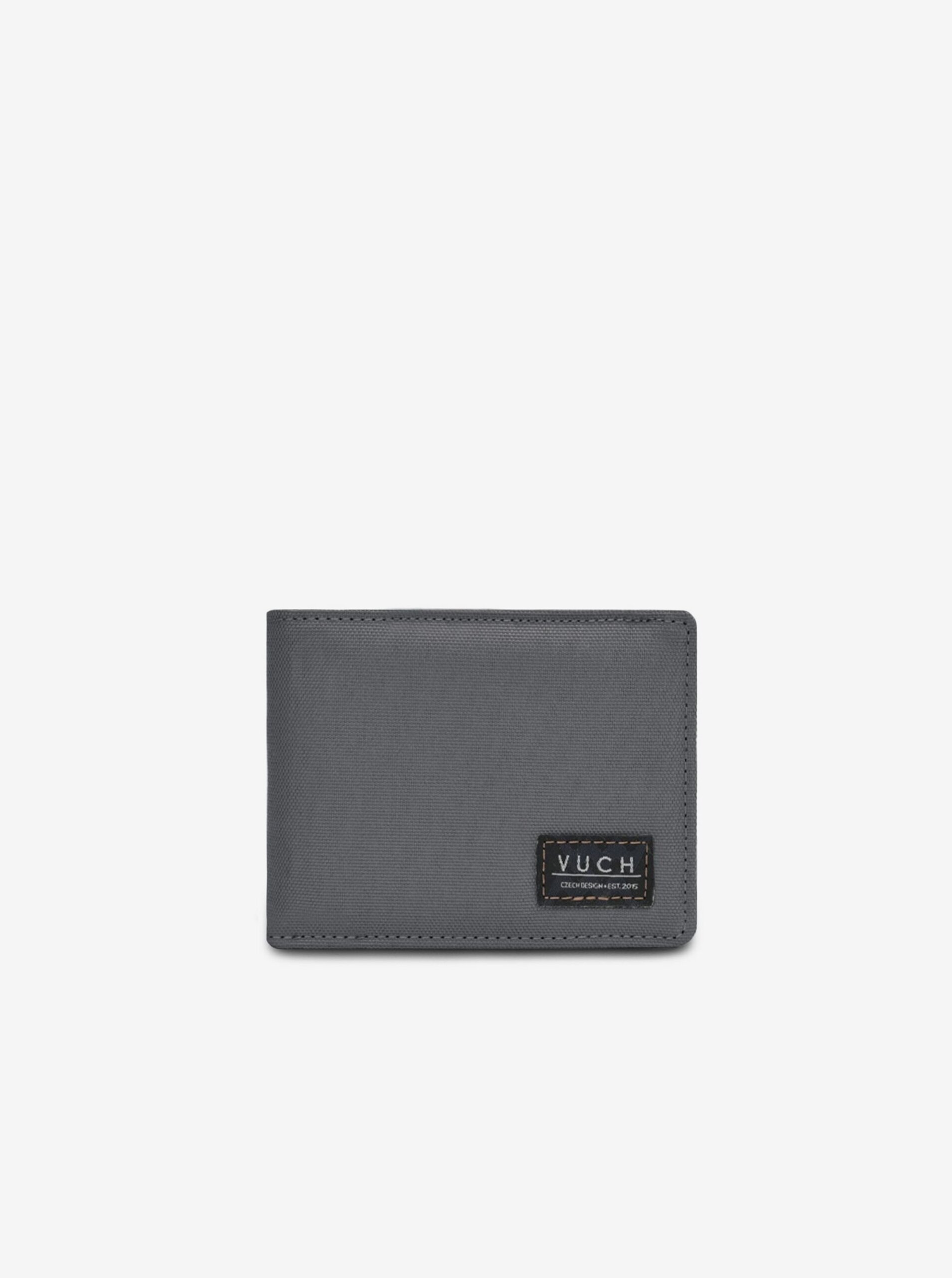 E-shop Sivá pánska kožená peňaženka VUCH Milton Grey