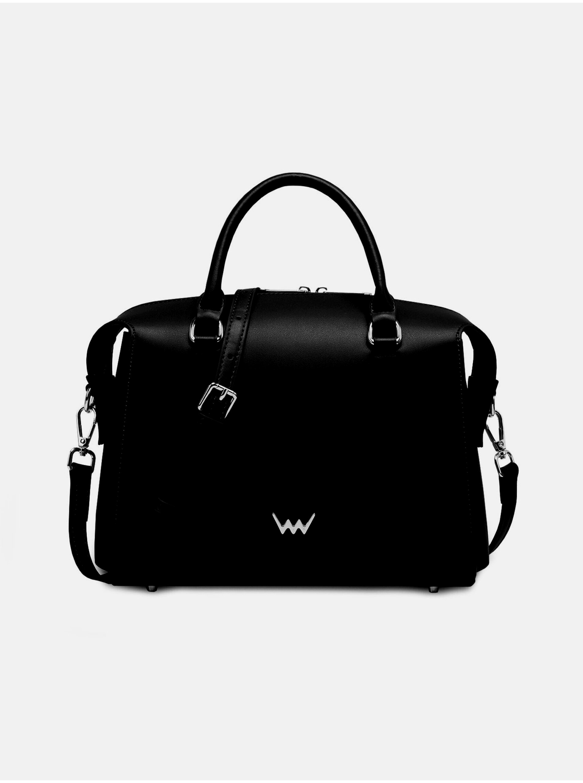 E-shop Černá dámská kožená kabelka Vuch Coraline Black
