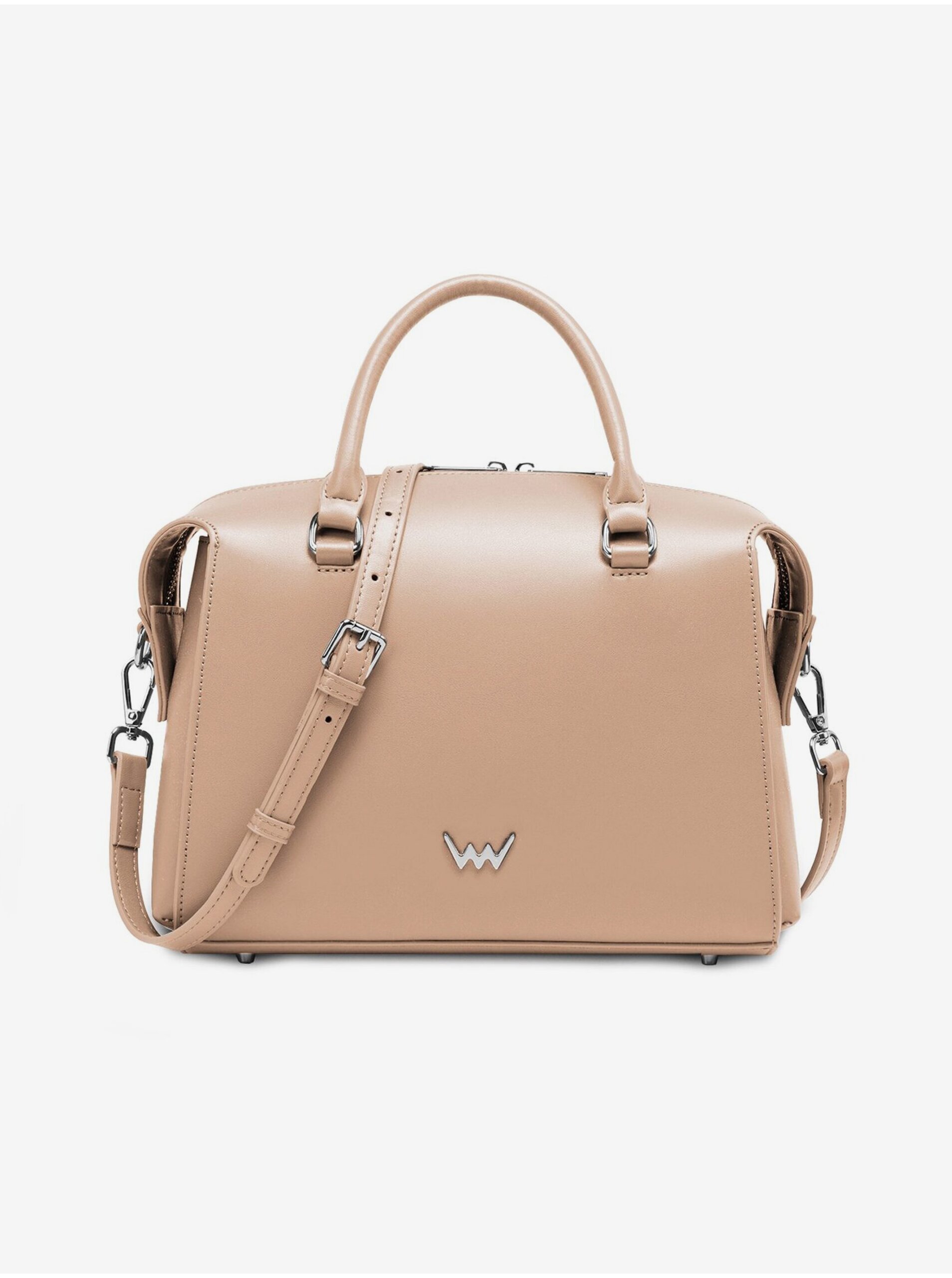 E-shop Béžová dámská kožená kabelka Vuch Coraline Beige