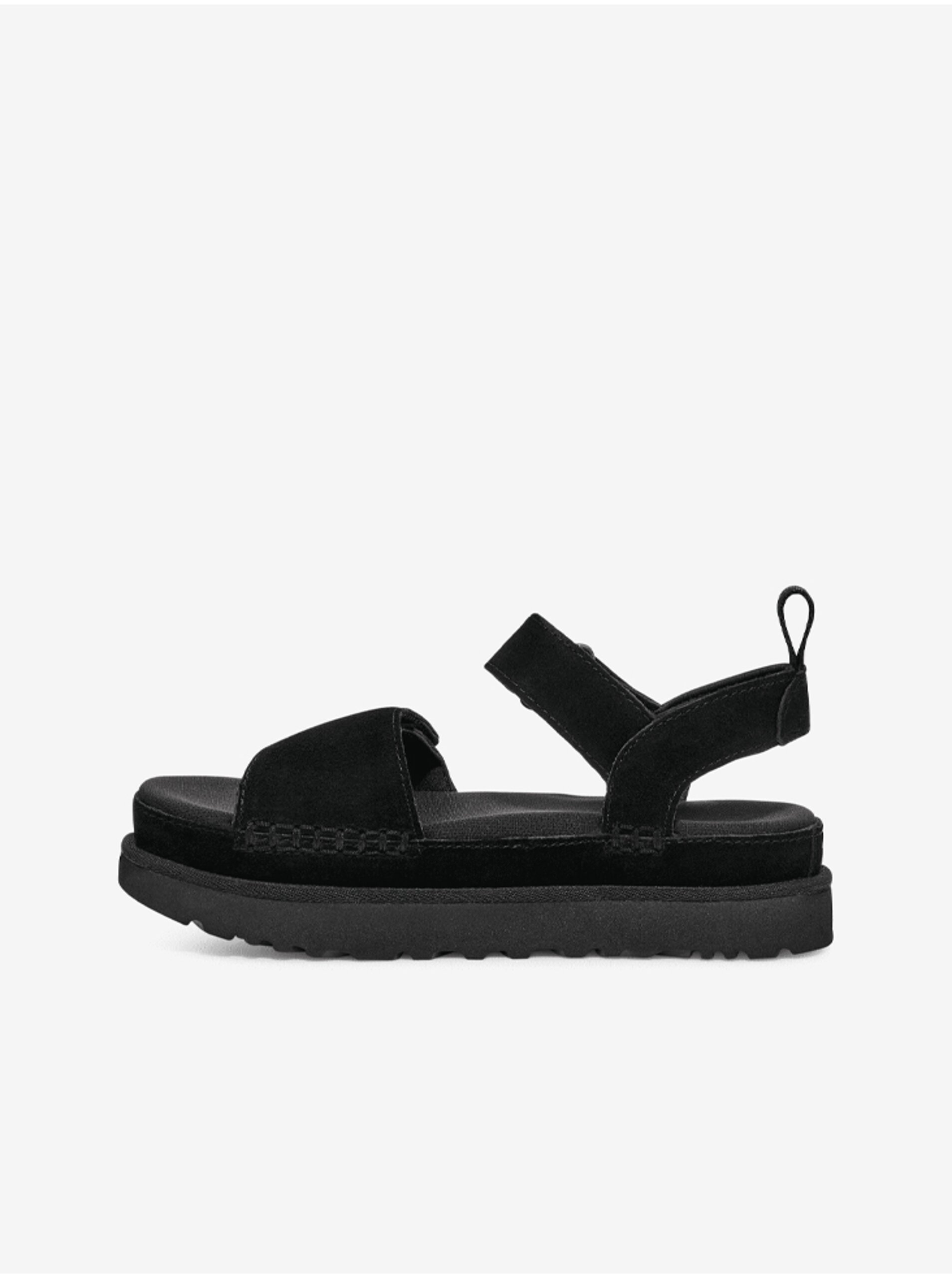 E-shop Čierne dámske semišové sandále UGG W Goldenstar