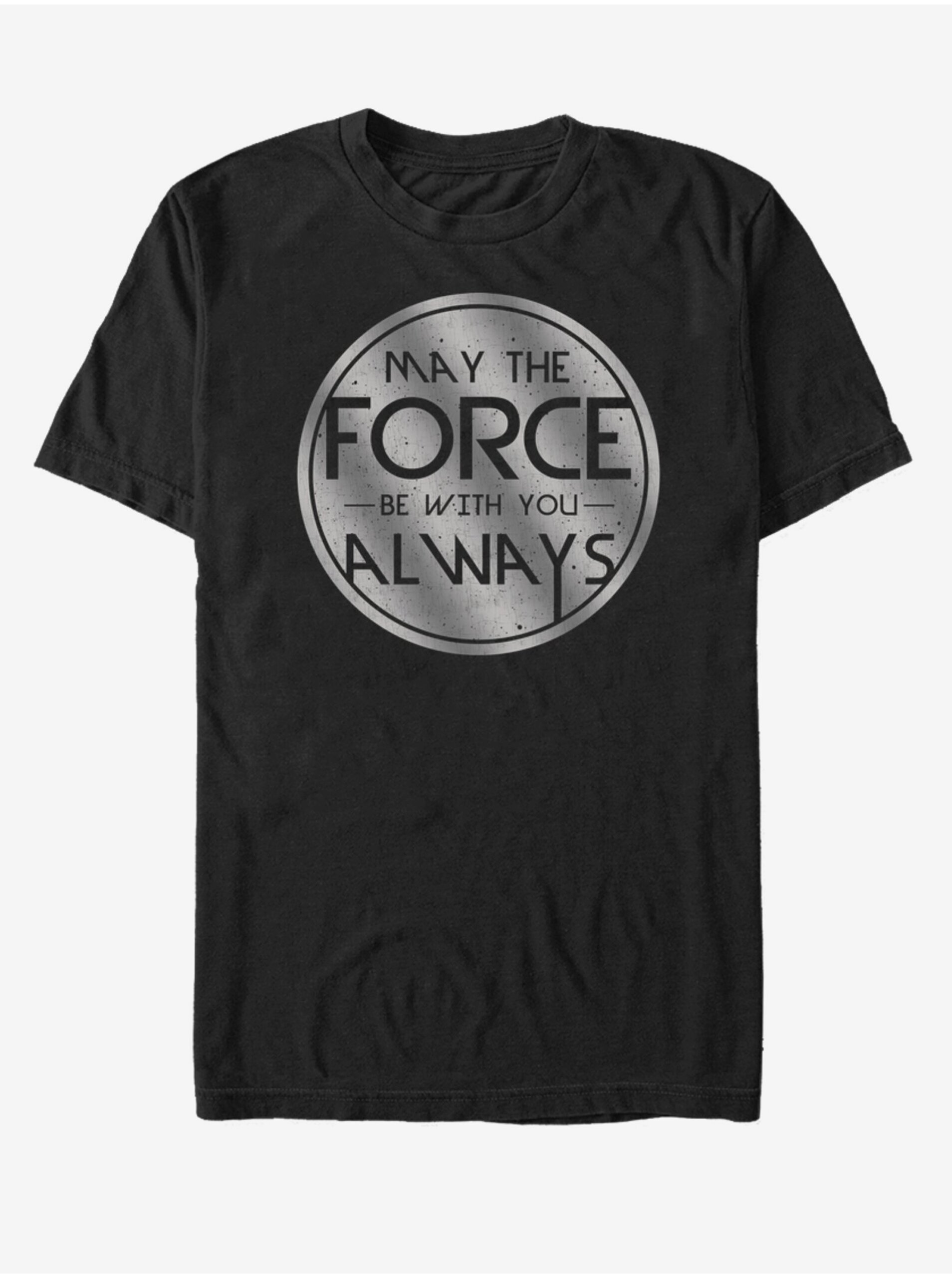 E-shop Černé unisex tričko ZOOT.Fan Star Wars Medallion Always