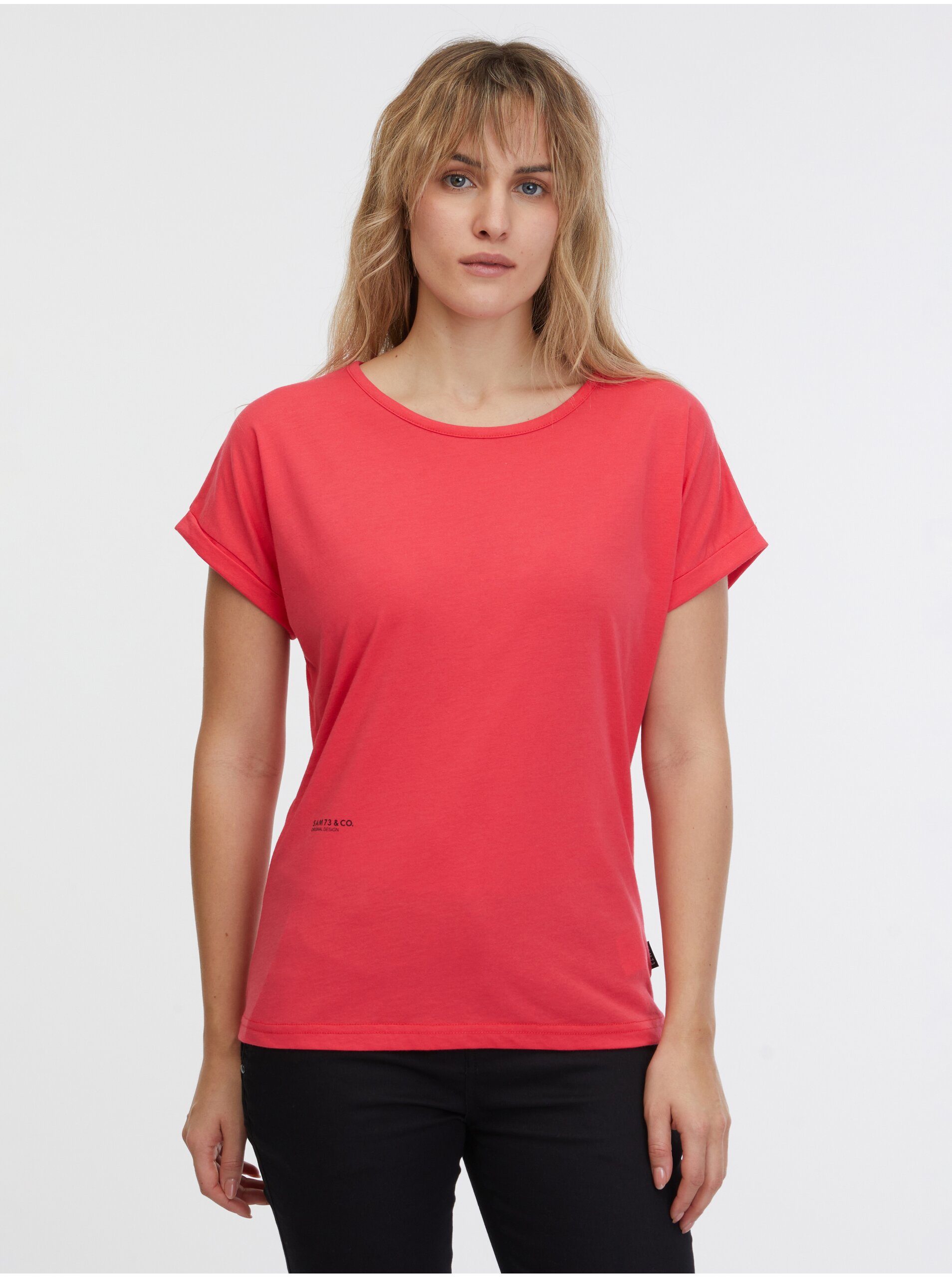 E-shop Koralové dámske tričko SAM 73 Cristina