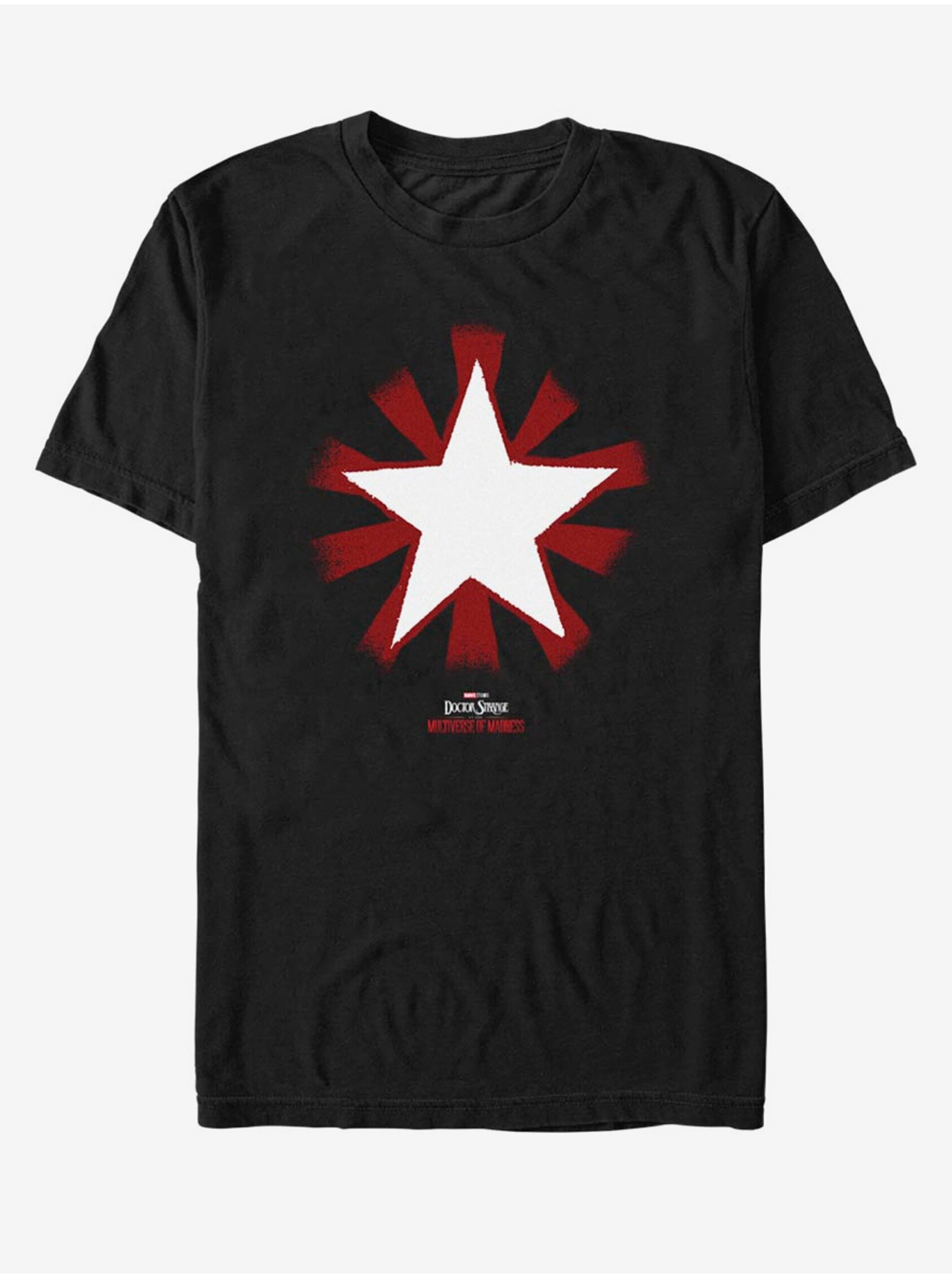 Levně Černé unisex tričko Marvel Star Chavez