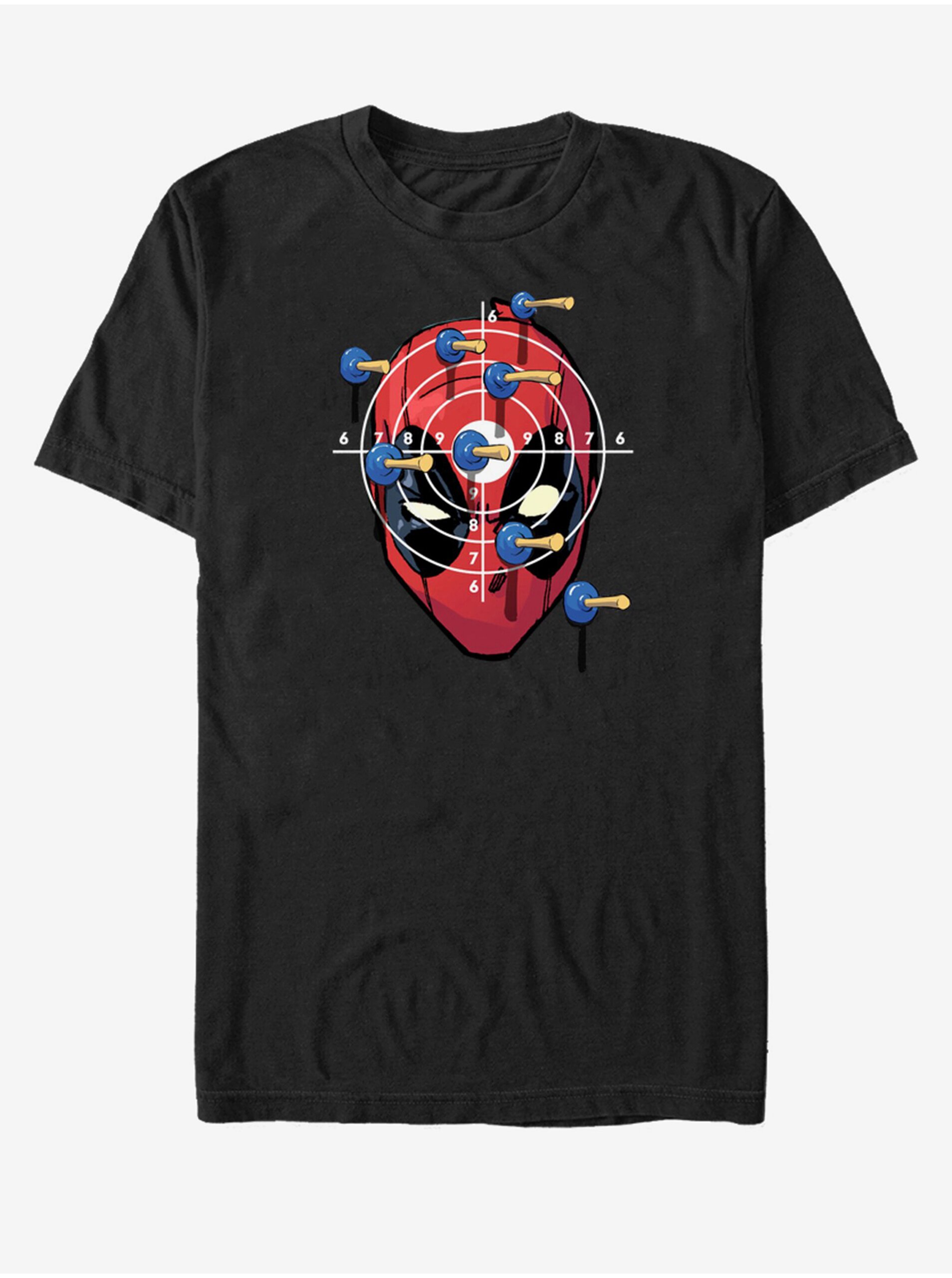 Levně Černé unisex tričko Marvel Target Practice