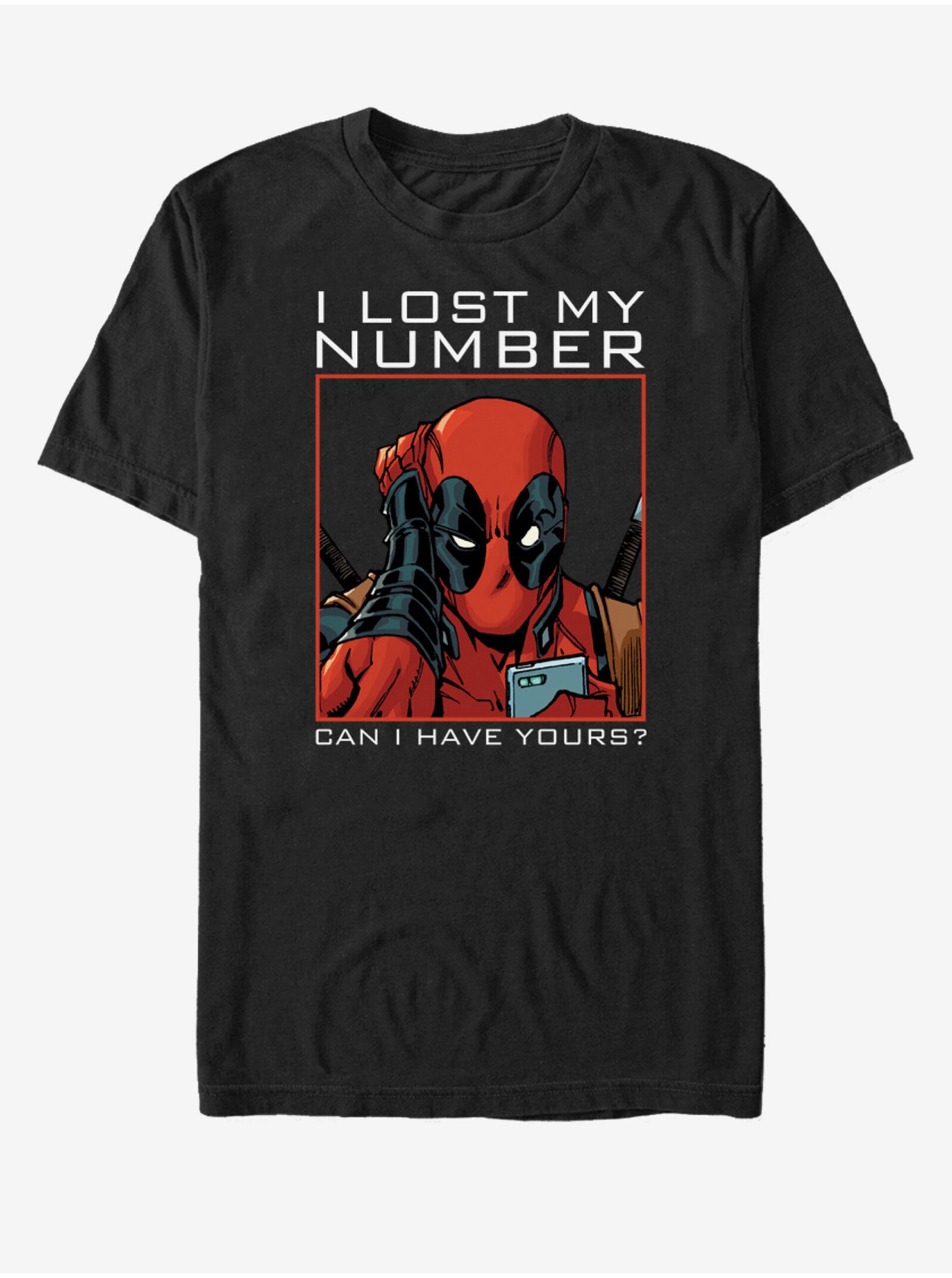 Lacno Čierne unisex tričko Marvel New Number