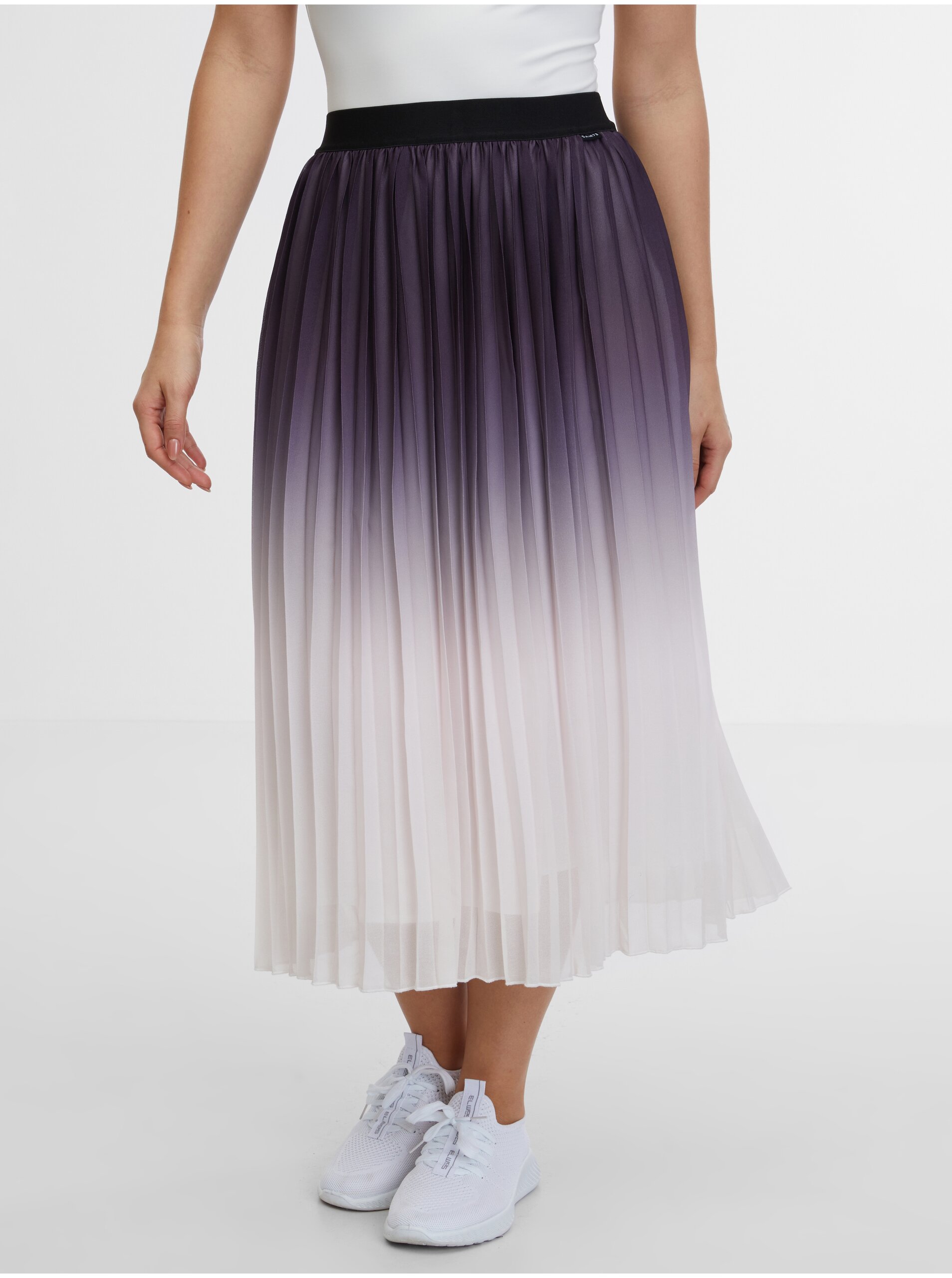 E-shop Fialová dámská plisovaná midi sukně SAM 73 Liana