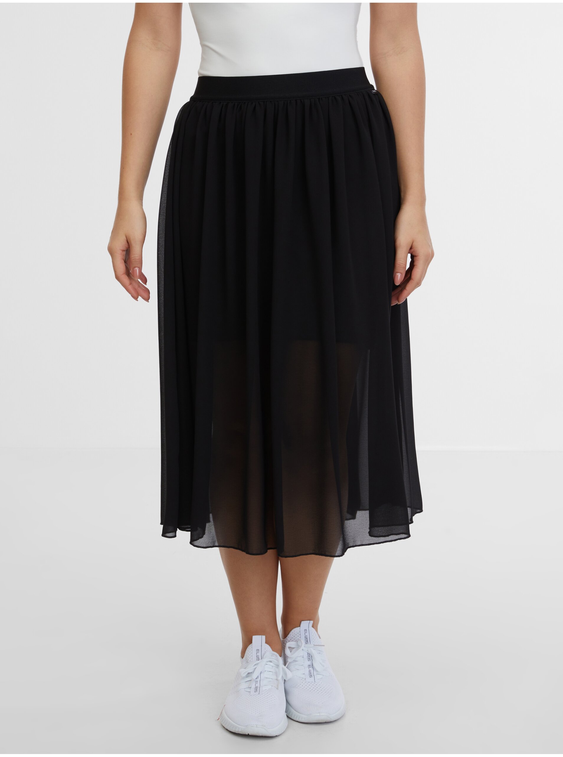 E-shop Černá dámská midi sukně SAM 73 Evelina