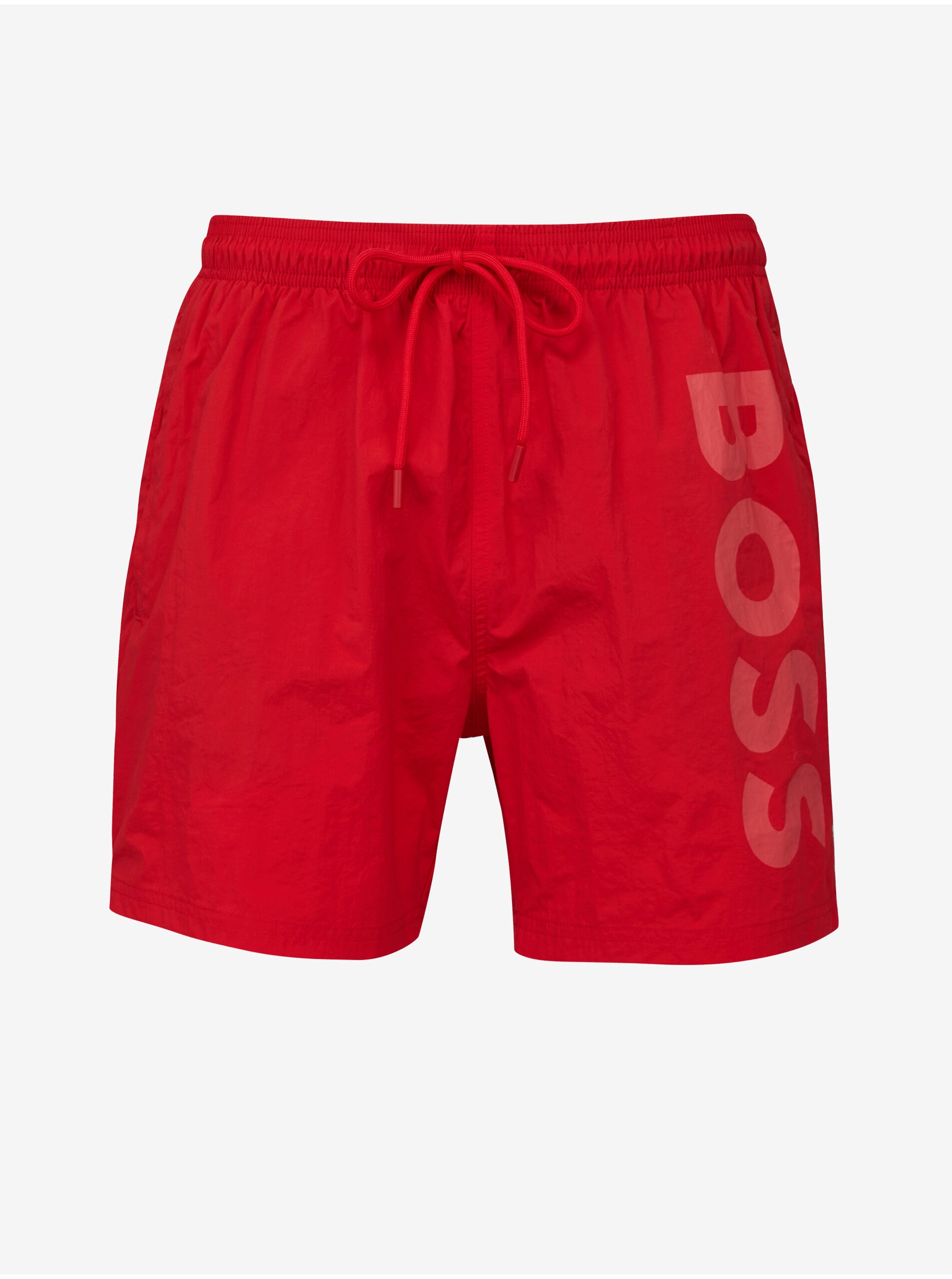 E-shop Červené pánské plavky BOSS