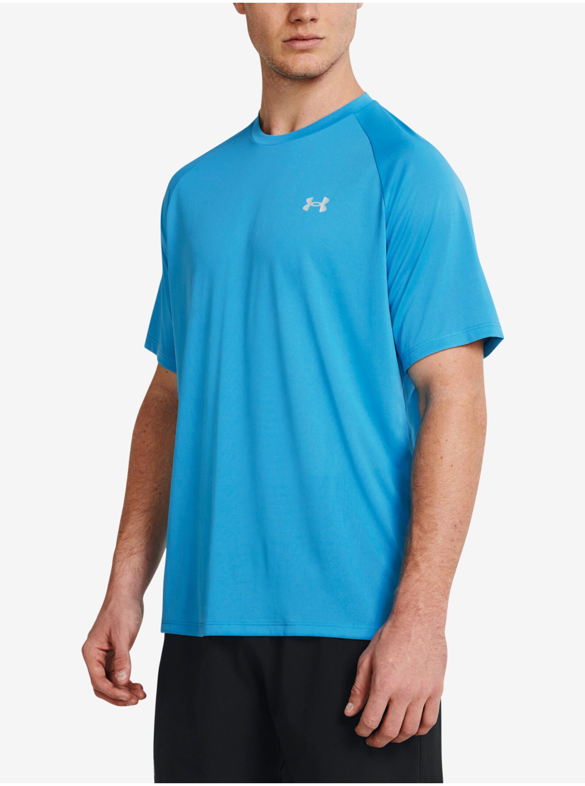 Lacno Modré pánske športové tričko Under Armour UA Tech Reflective SS