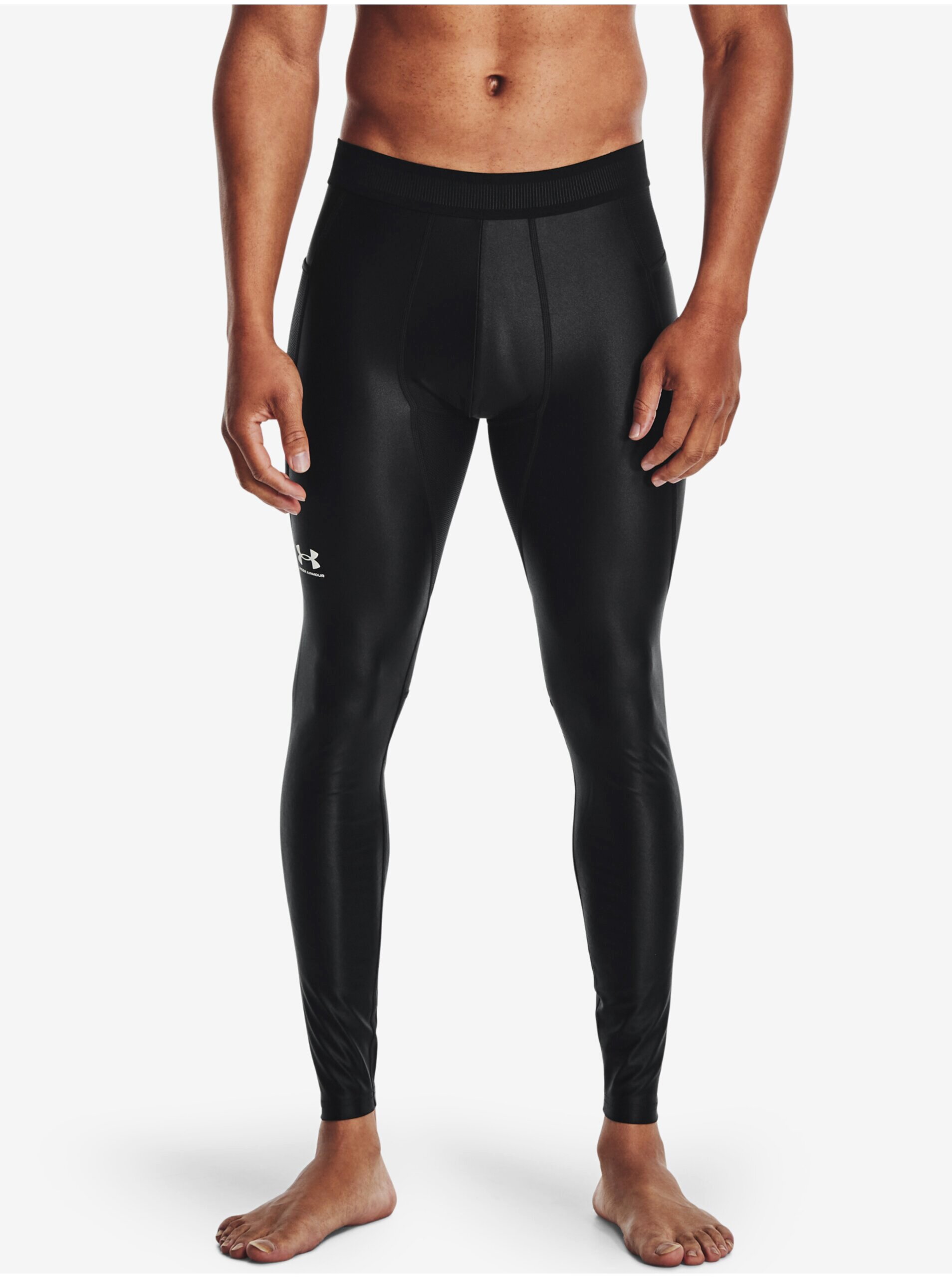 Levně Černé pánské legíny Under Armour UA HG IsoChill Leggings-BLK