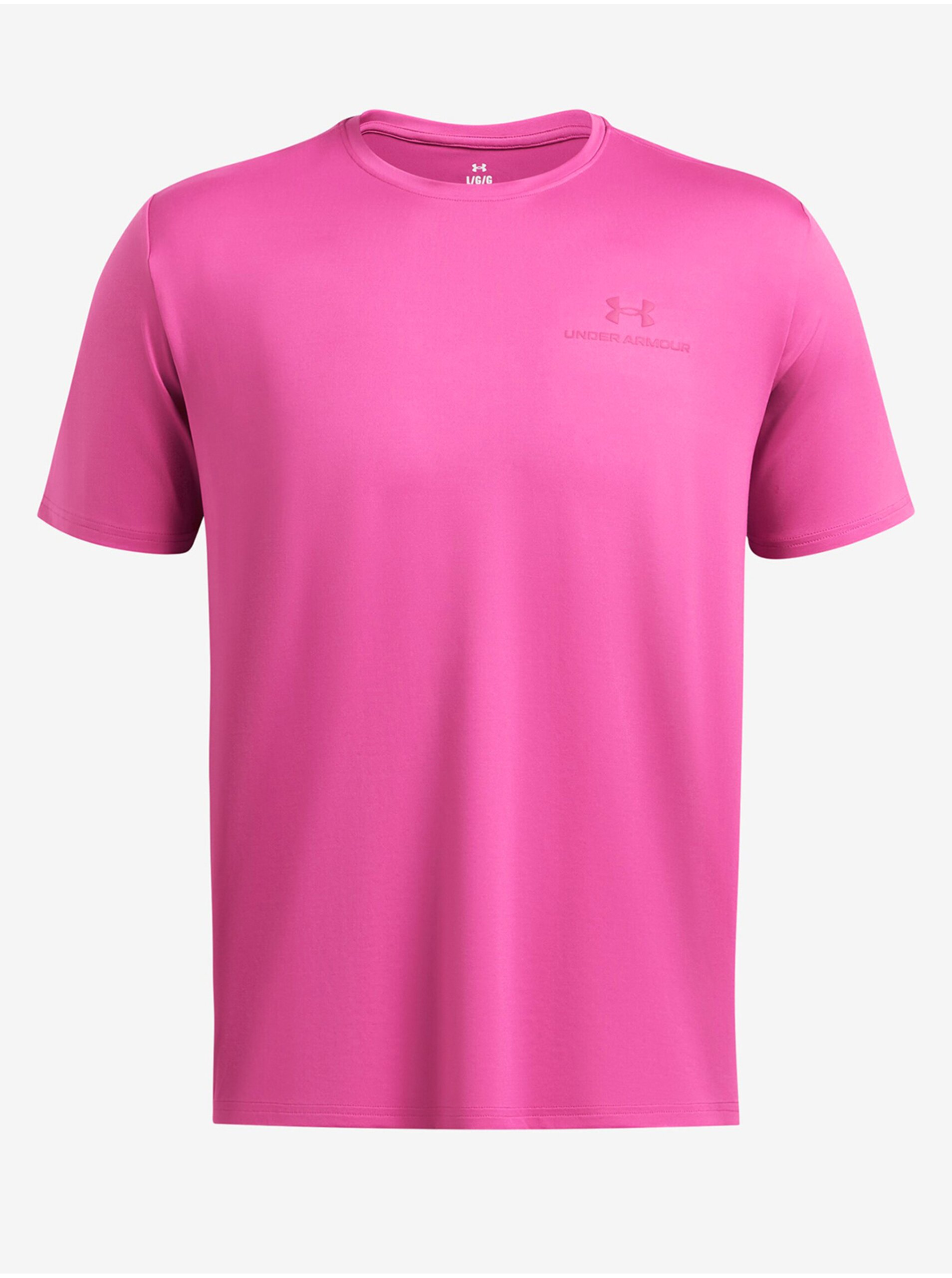 Lacno Tmavo ružové pánske športové tričko Under Armour Vanish Energy SS