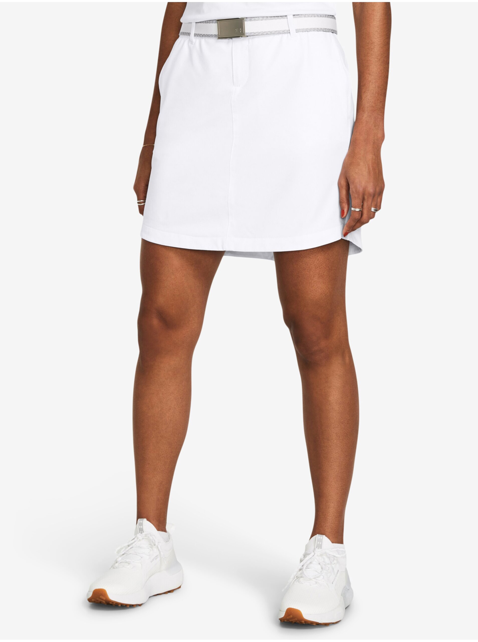 Levně Bílá dámská sportovní sukně Under Armour UA Drive Woven Skort