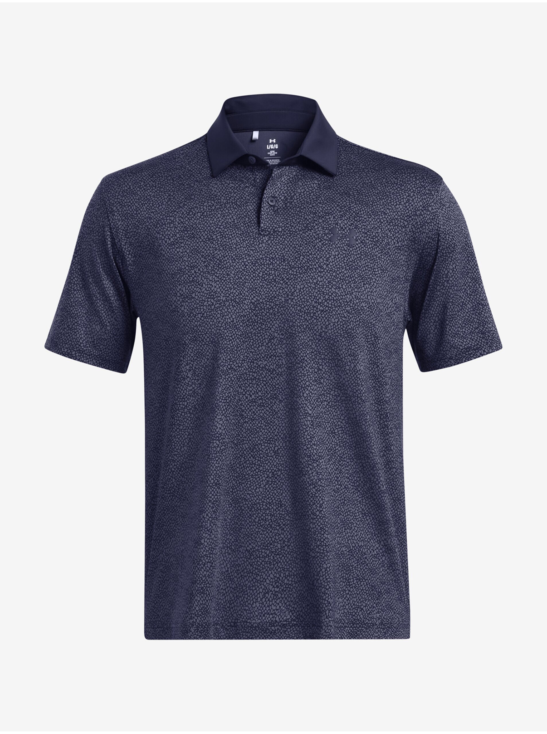 Tmavě modré pánské sportovní polo tričko Under Armour UA T2G Printed Polo